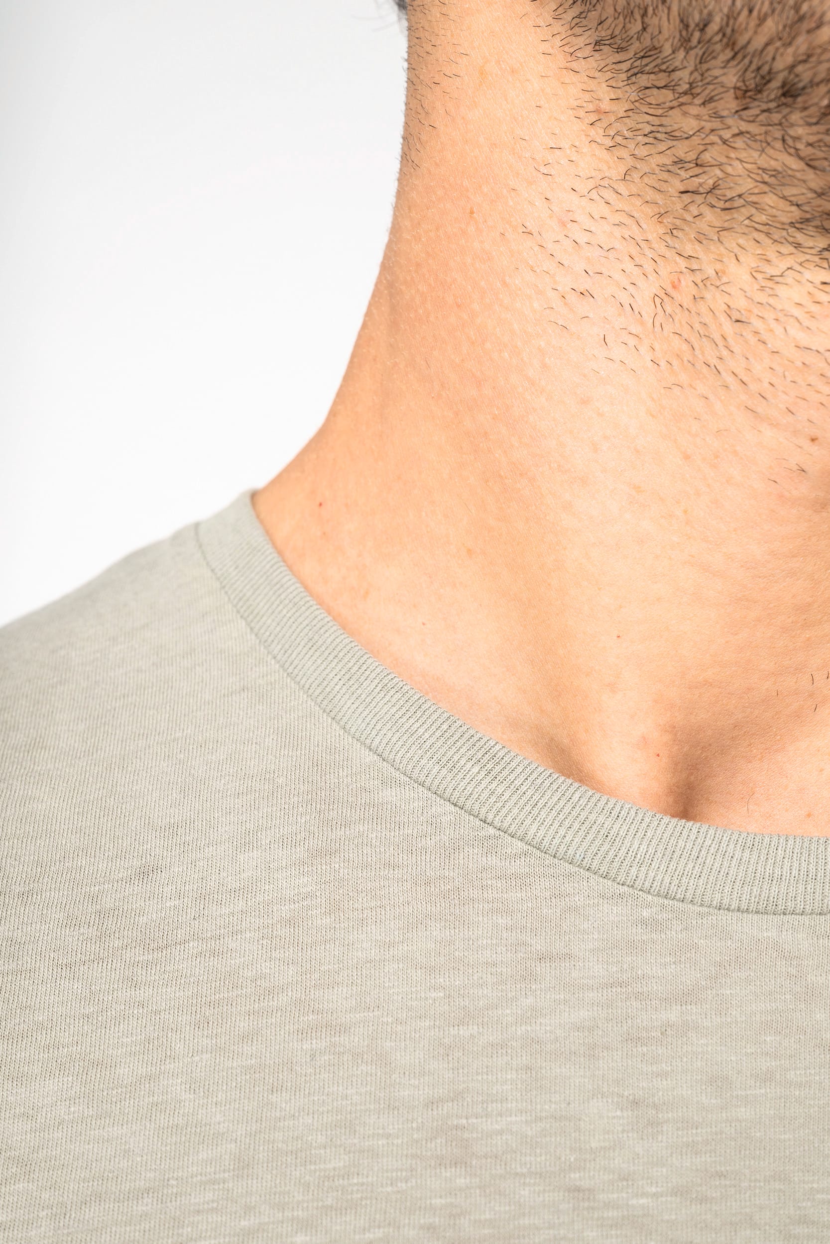 Umweltfreundliches Unisex-T-Shirt aus Biobaumwolle und Leinen