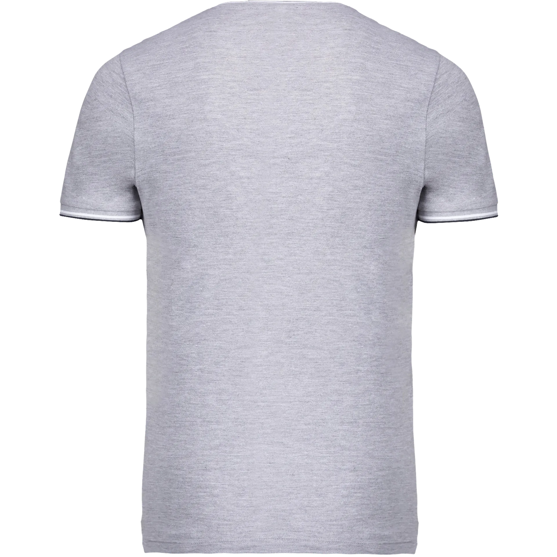 Herren T-Shirt aus Piqué-Trikot mit V-Ausschnitt