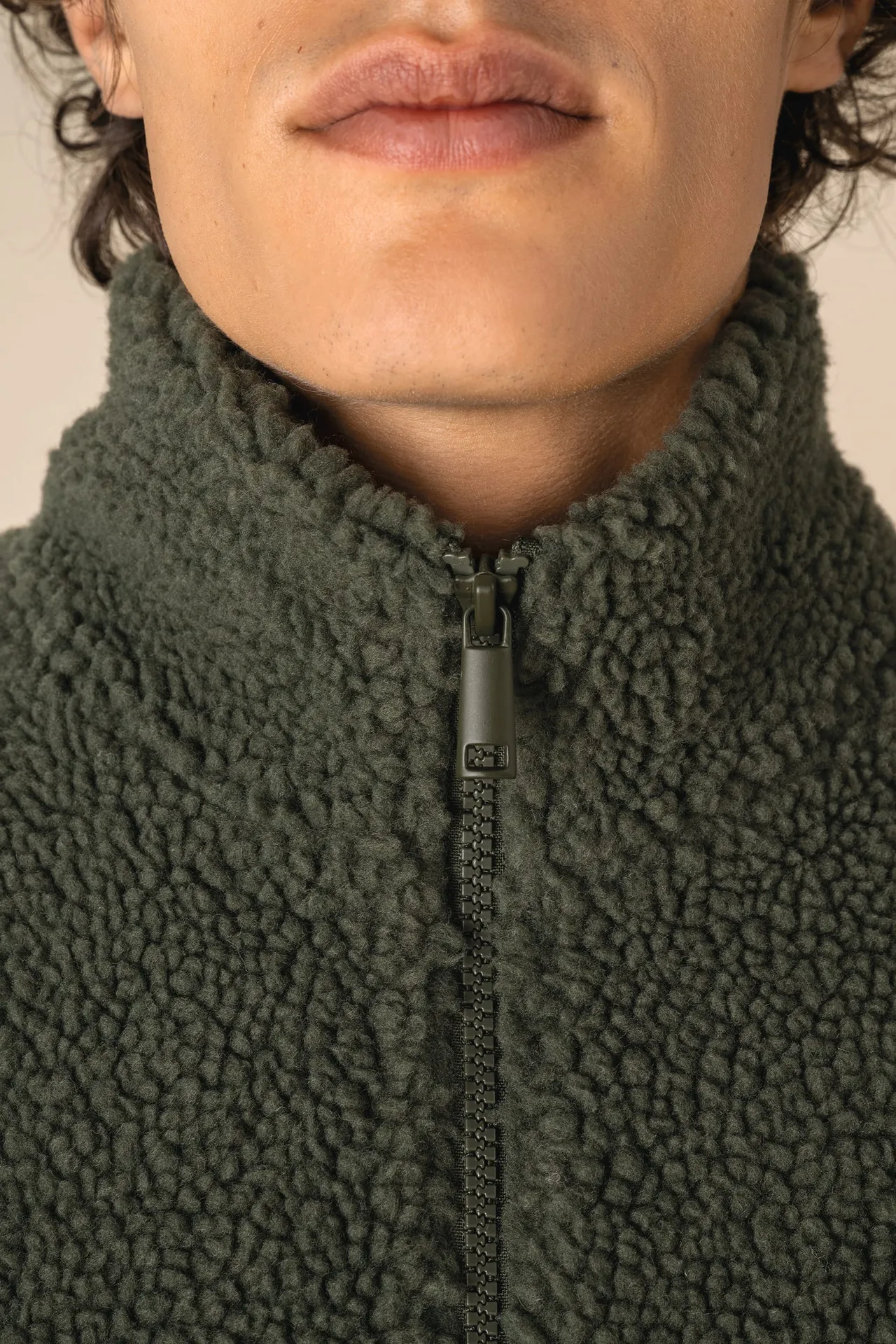 Ärmellose Sherpa-Jacke für Herren