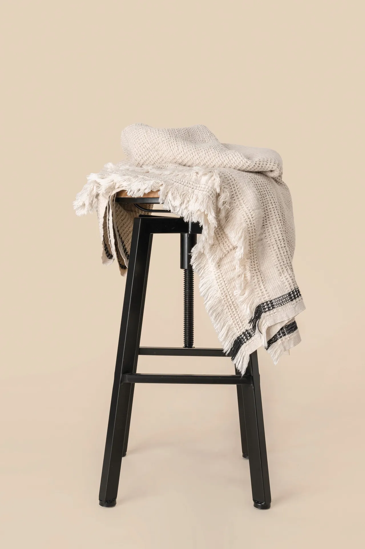 Plaid mit Wabenmuster