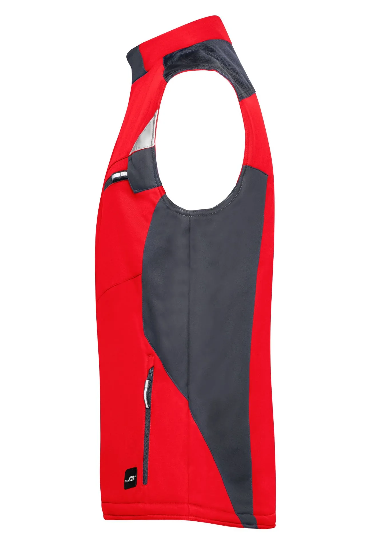 James & Nicholson JN825 – Robuste Winter Softshell-Arbeitsweste mit CORDURA®