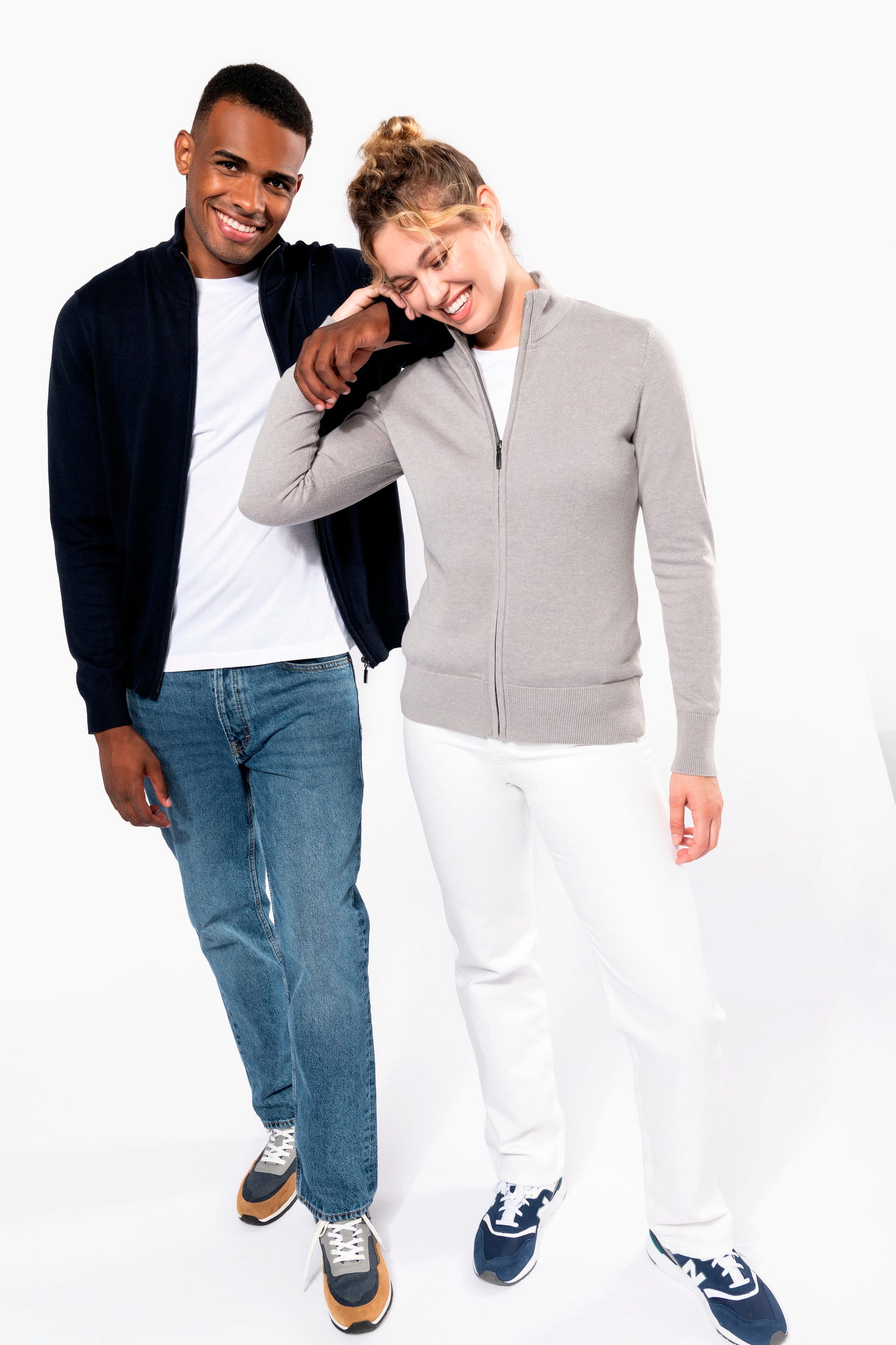 Damen Cardigan mit Reißverschluss