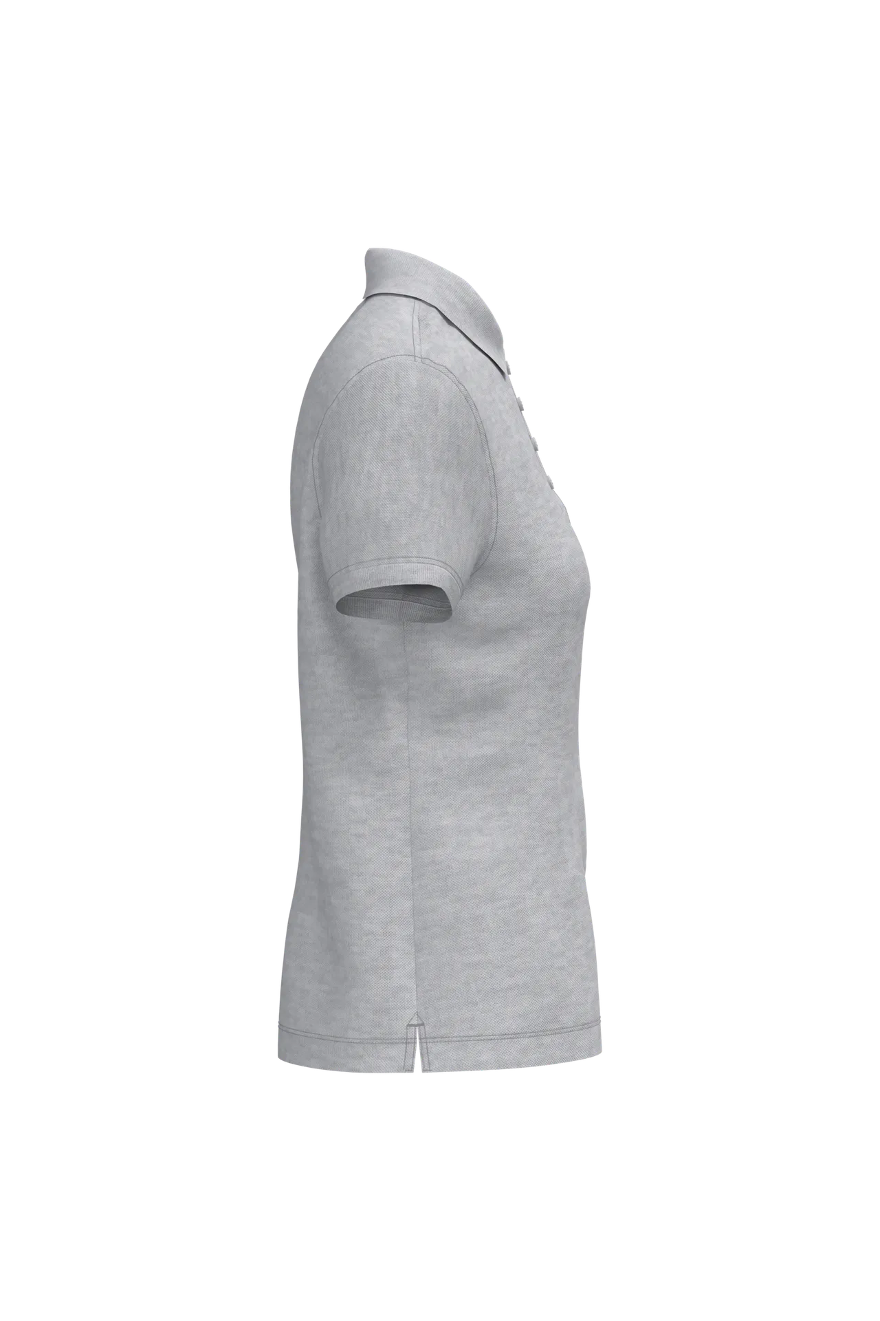 Dammen Kurzam Poloshirt aus Baumwollpiqué