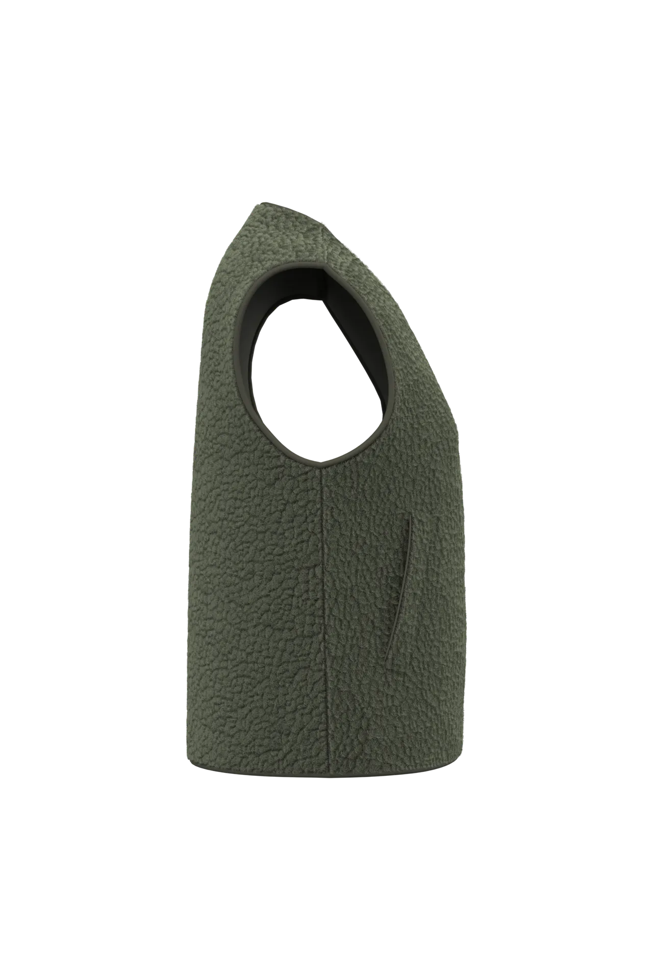 Ärmellose Sherpa-Jacke für Damen