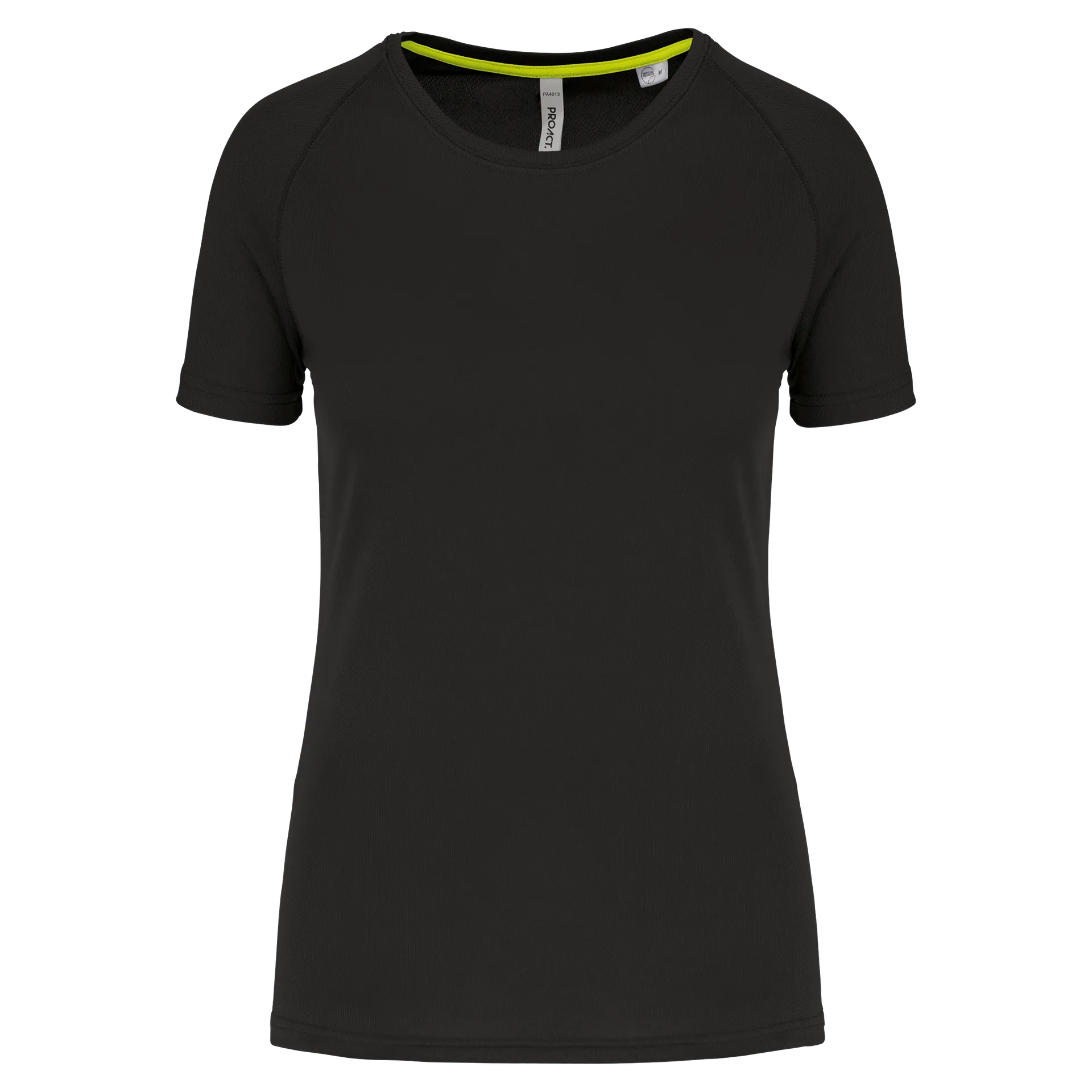 Damen-Sportshirt aus Recyclingmaterial mit Rundhalsausschnitt