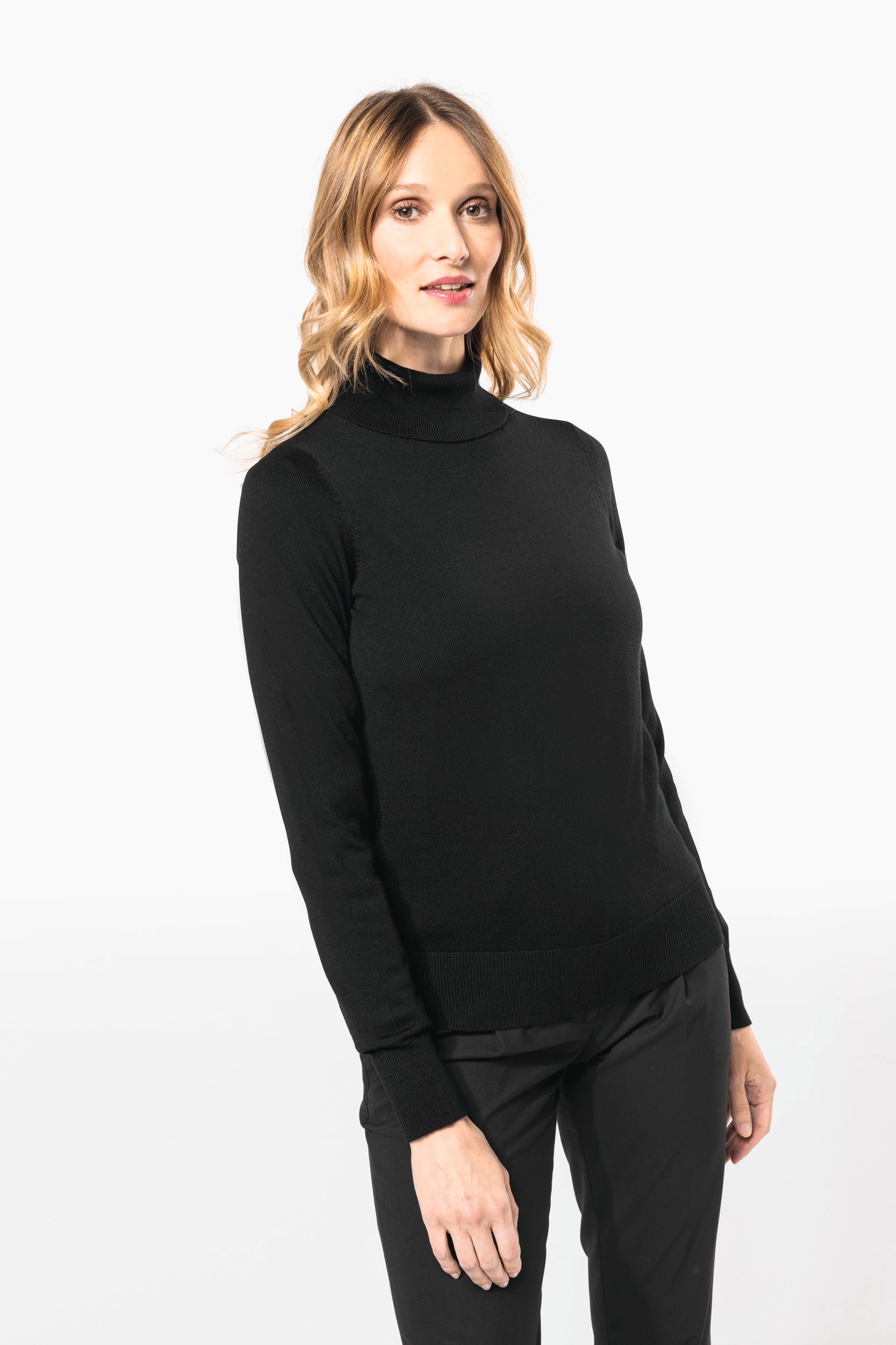 Merino-Damenpullover mit Rollkragen