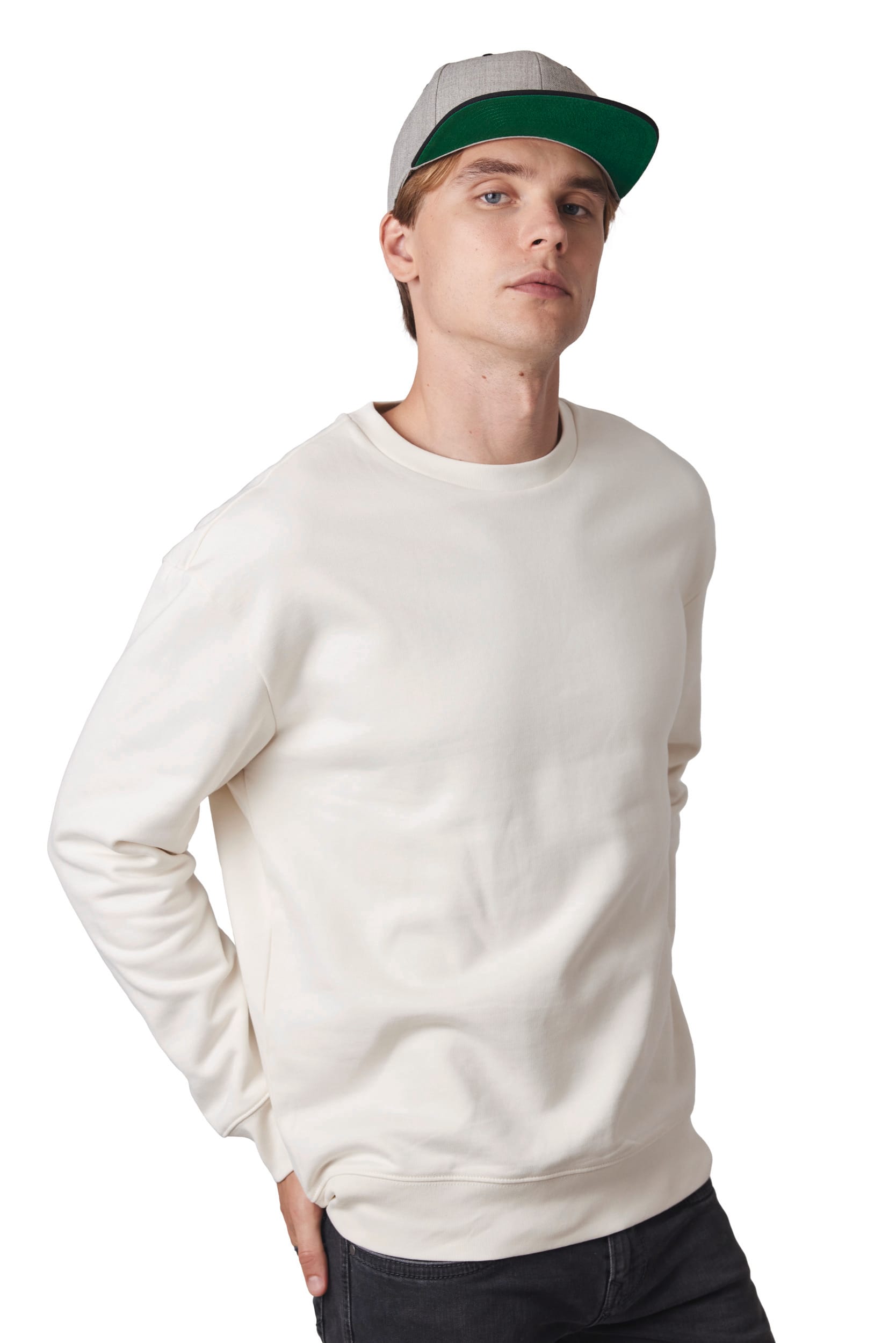 6-Panel-Kappe, flacher Schirm