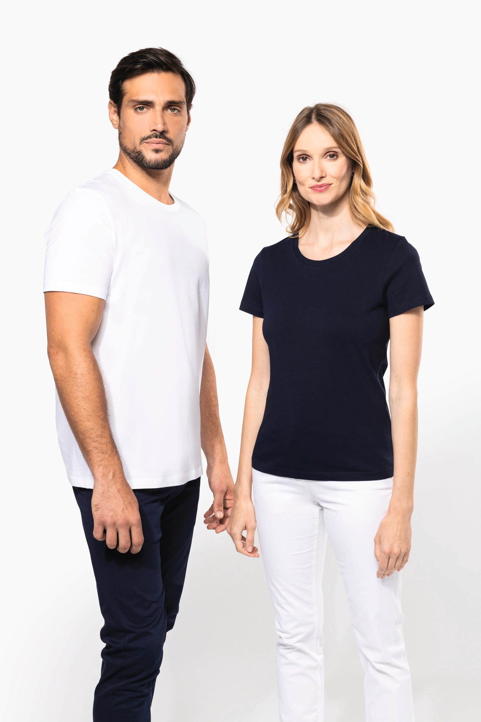 Supima® Damen-T-Shirt mit Rundhals ausschnitt und kurzen Ärmeln
