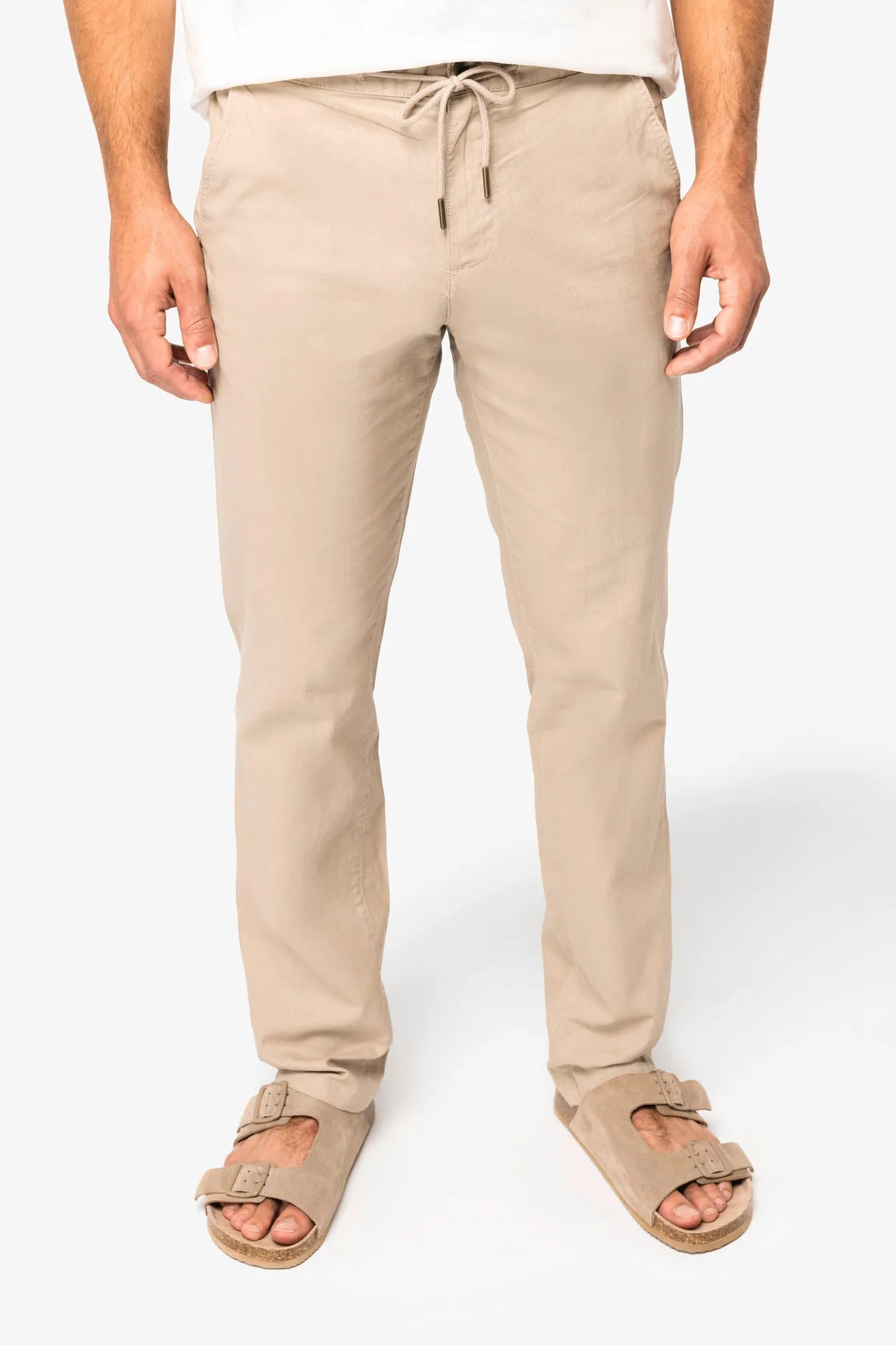 Umweltfreundliche Herrenhose aus Bio-Leinen und Bio-Baumwolle