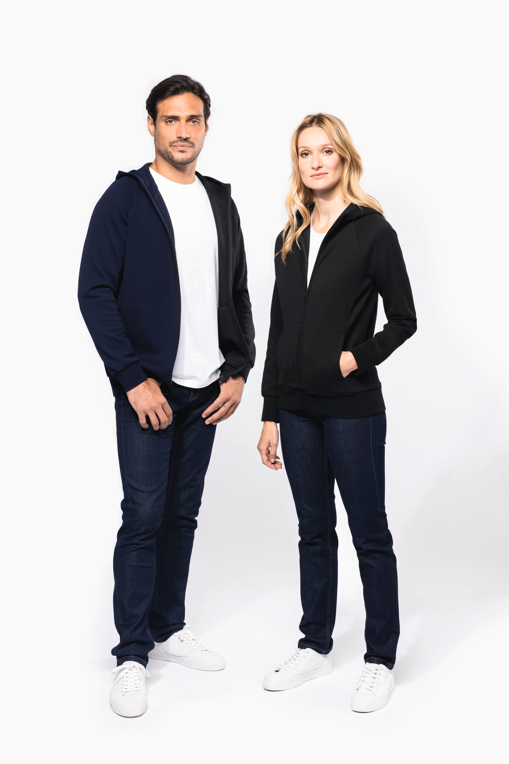 Herren-Reißverschlussjacke mit Kapuze