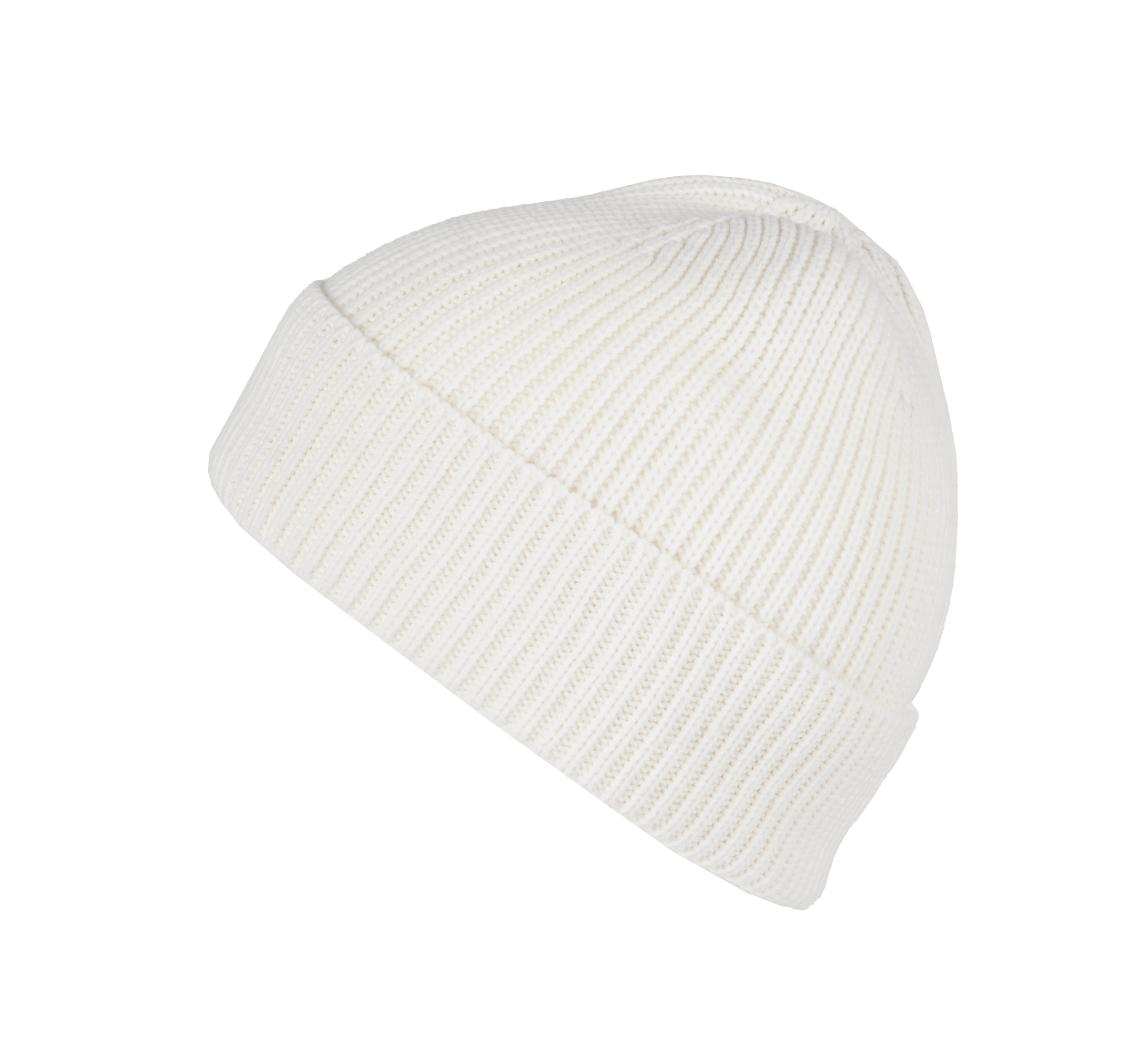Gerippte Mütze mit Umschlag