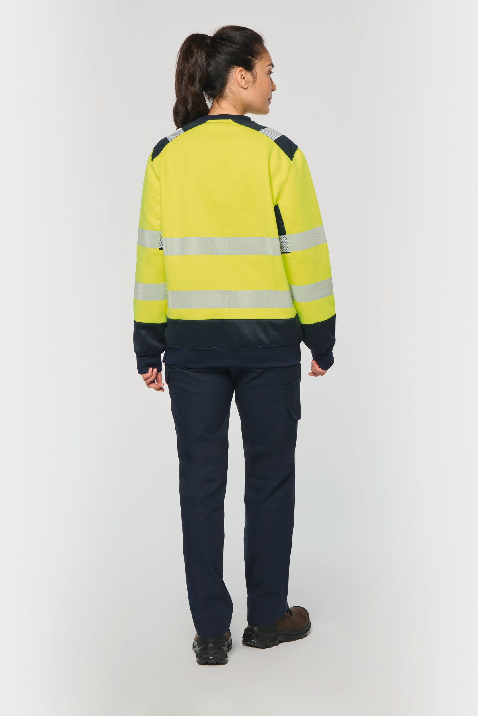 Recyceltes Sicherheitssweatshirt Rundhalsausschnitt