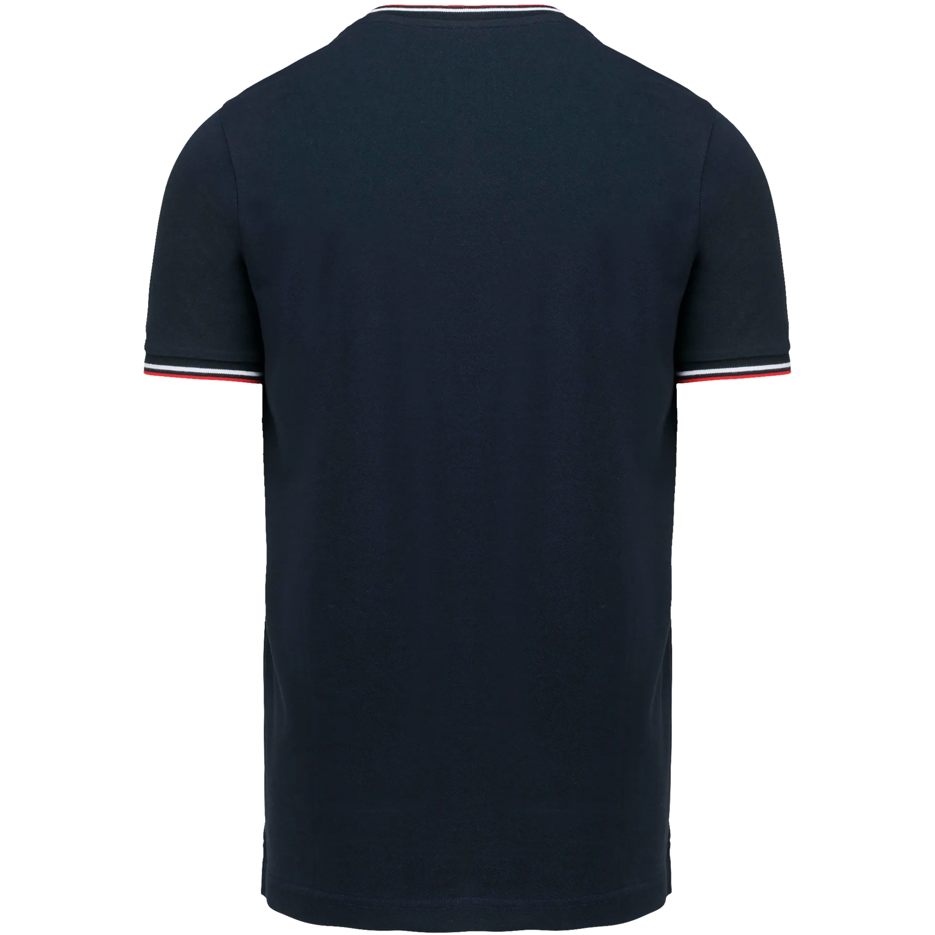 Herren T-Shirt aus Piqué-Trikot mit V-Ausschnitt