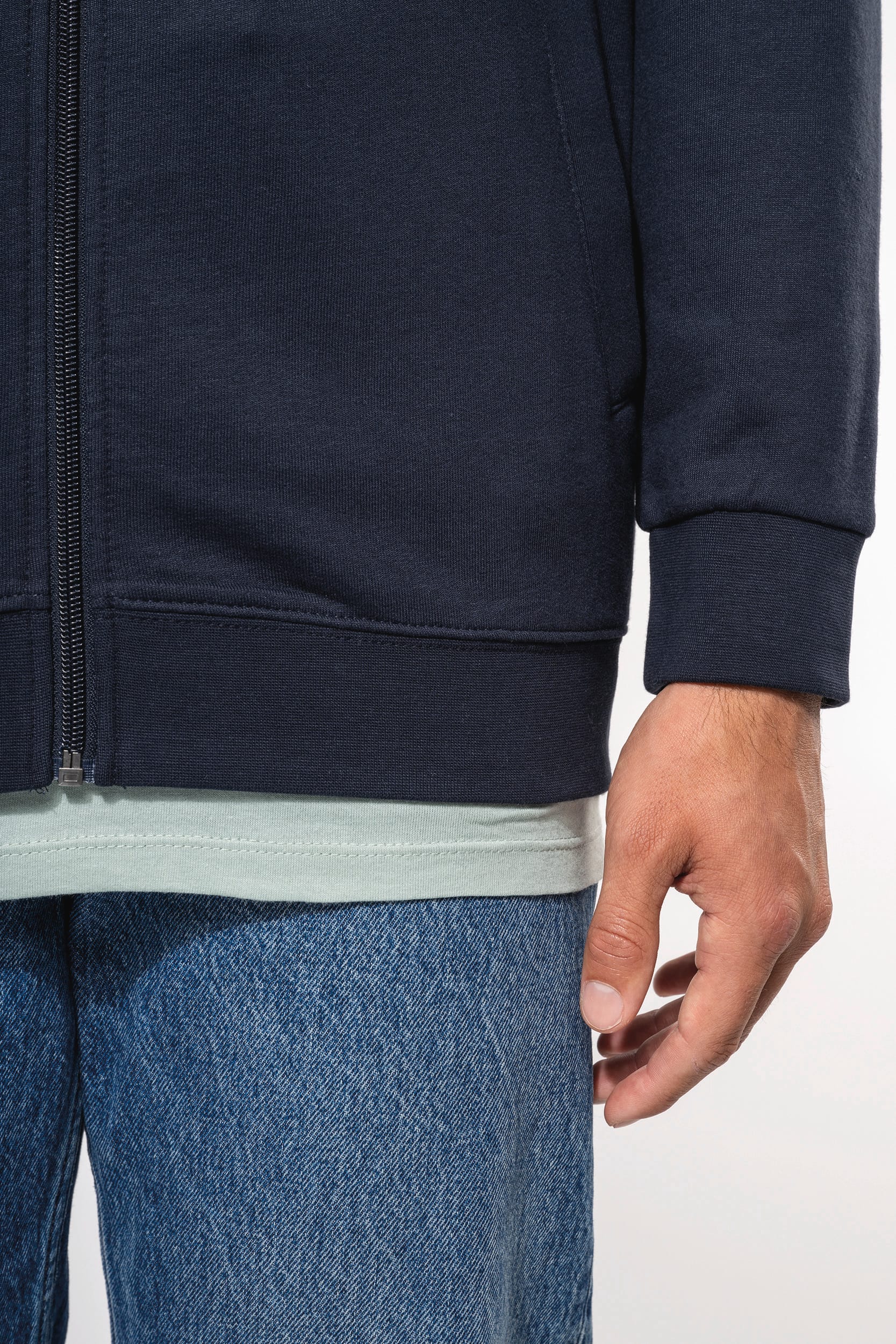 Sweatjacke mit Reißverschluss