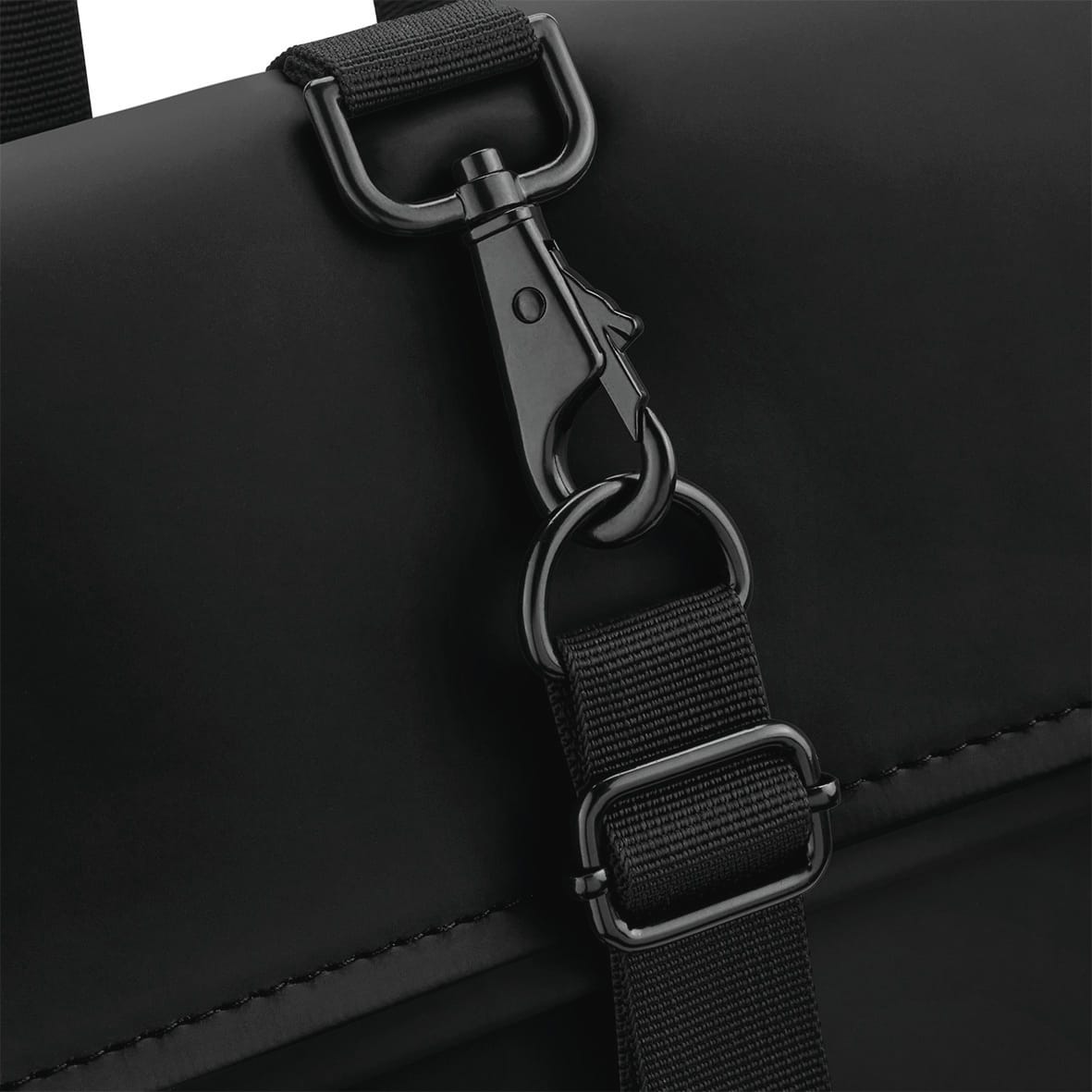 Rucksack mit Roll-Top-Klappe aus mattem Polyurethan