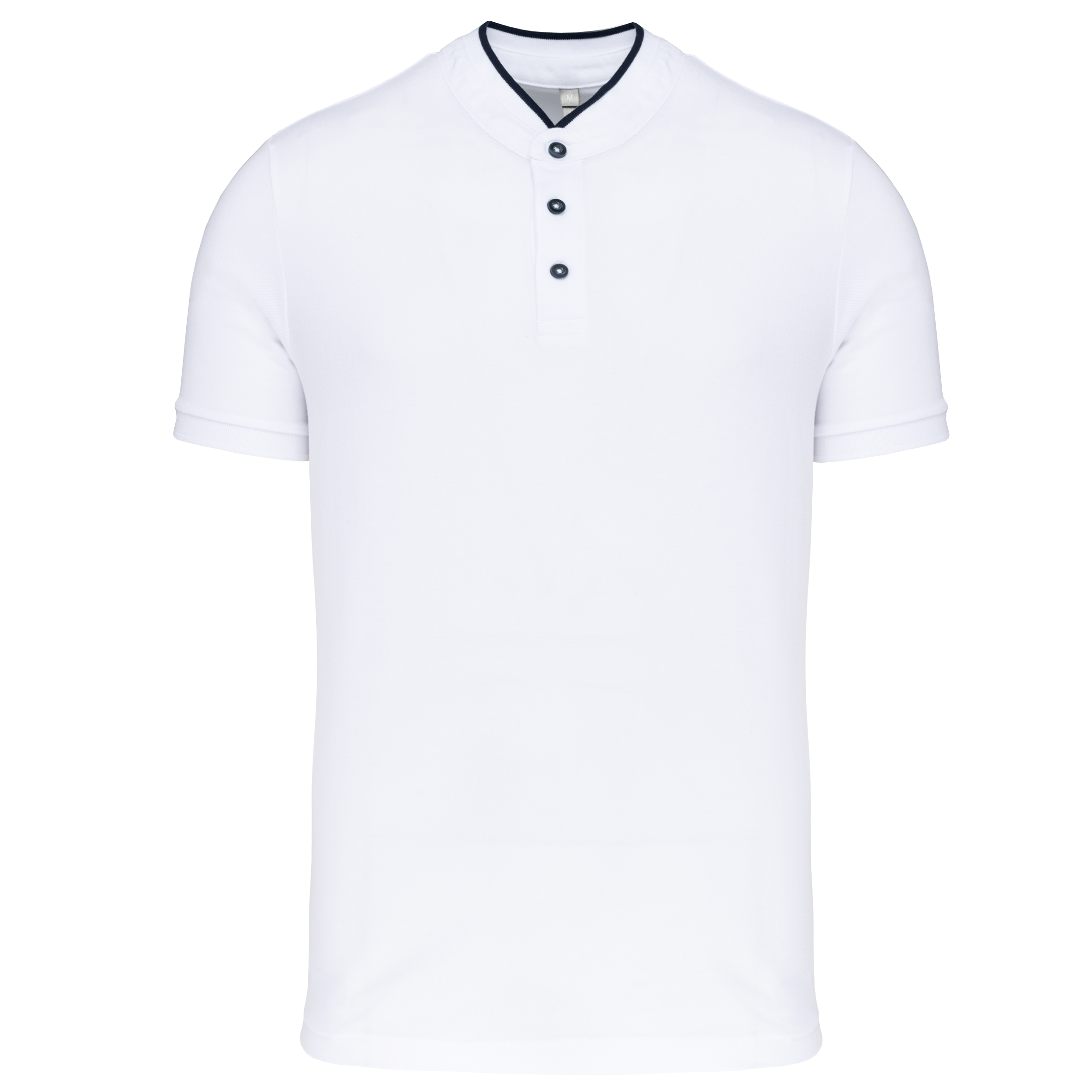 Kurzarm-Polohemd für Herren mit Maokragen Kurzarm-Polohemd für Herren mit Maokragen