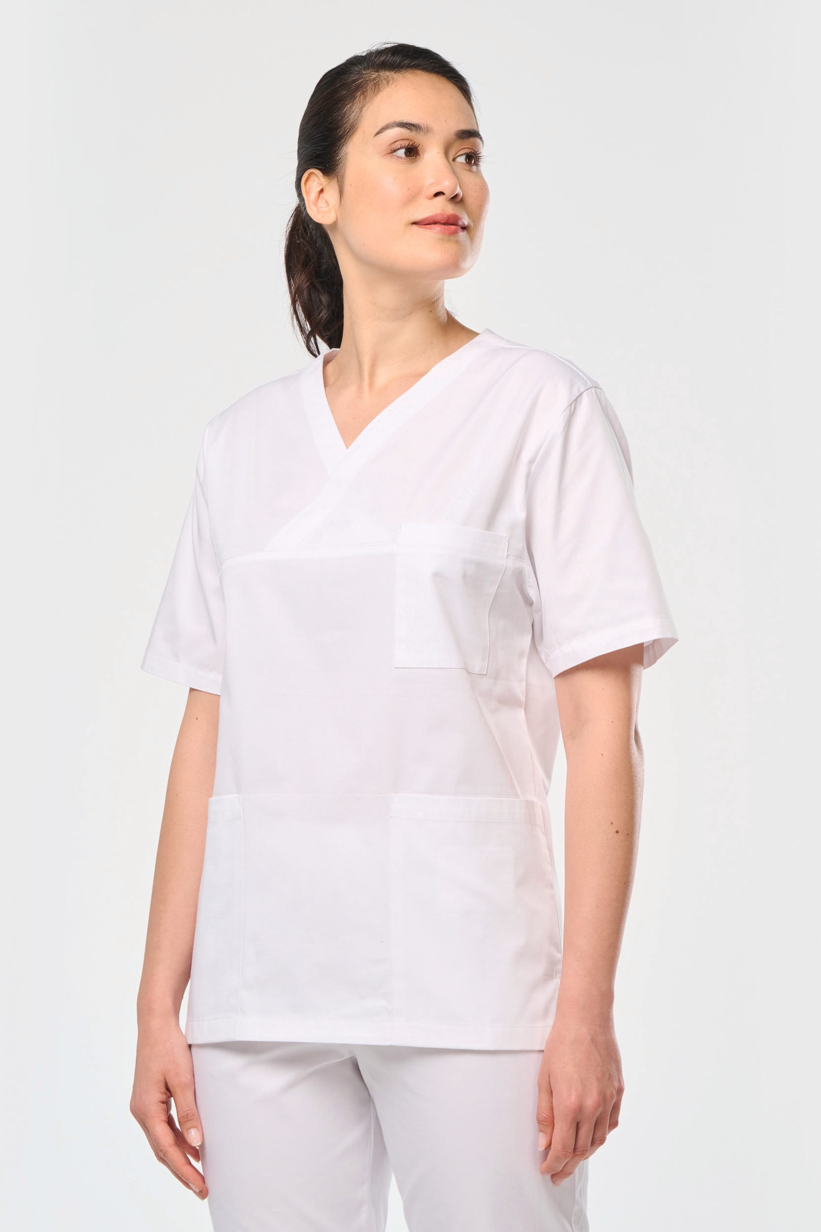 Kurzärmlige Unisex-Tunika aus Baumwolle