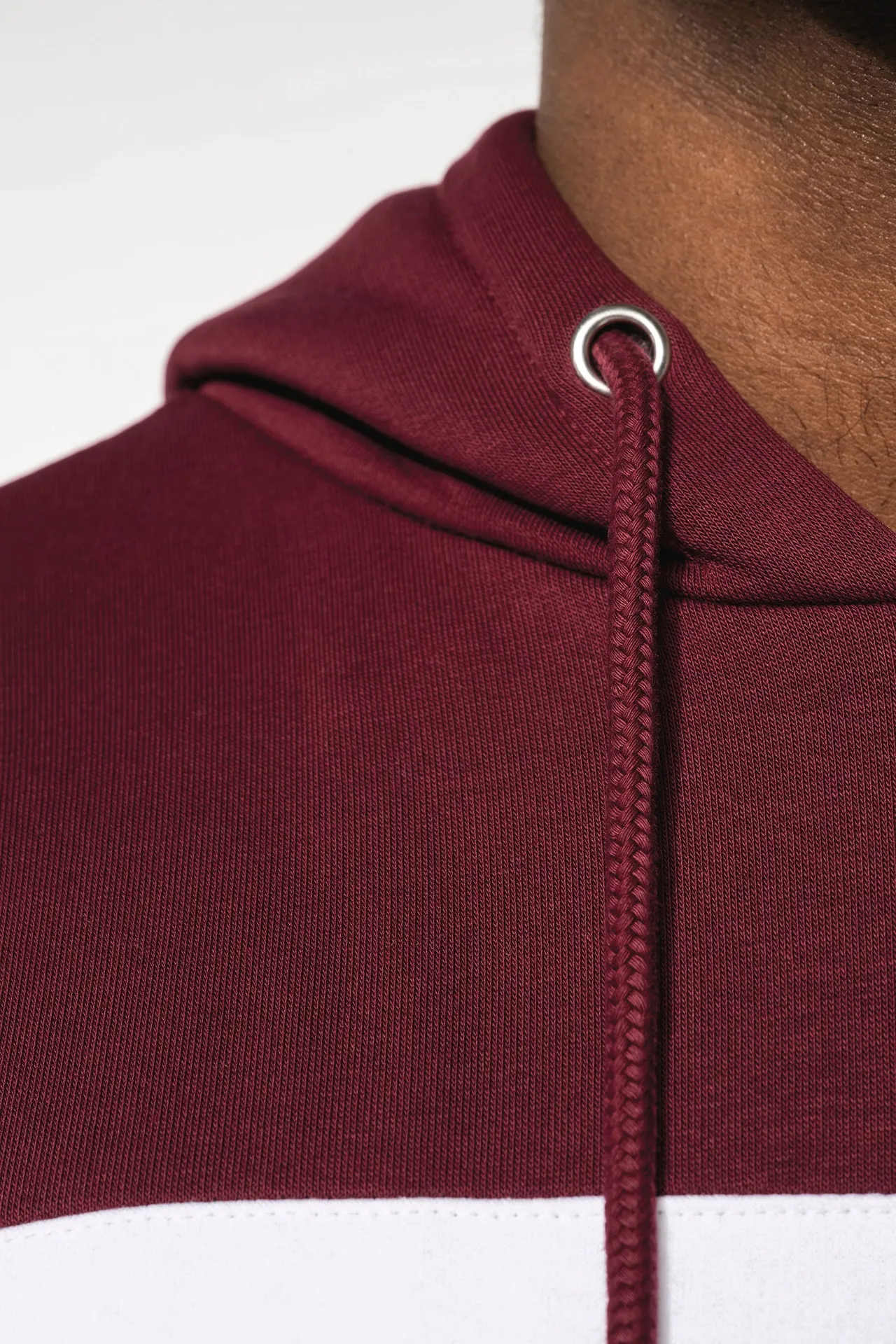 Dreifarbiges Kapuzensweatshirt, Unisex