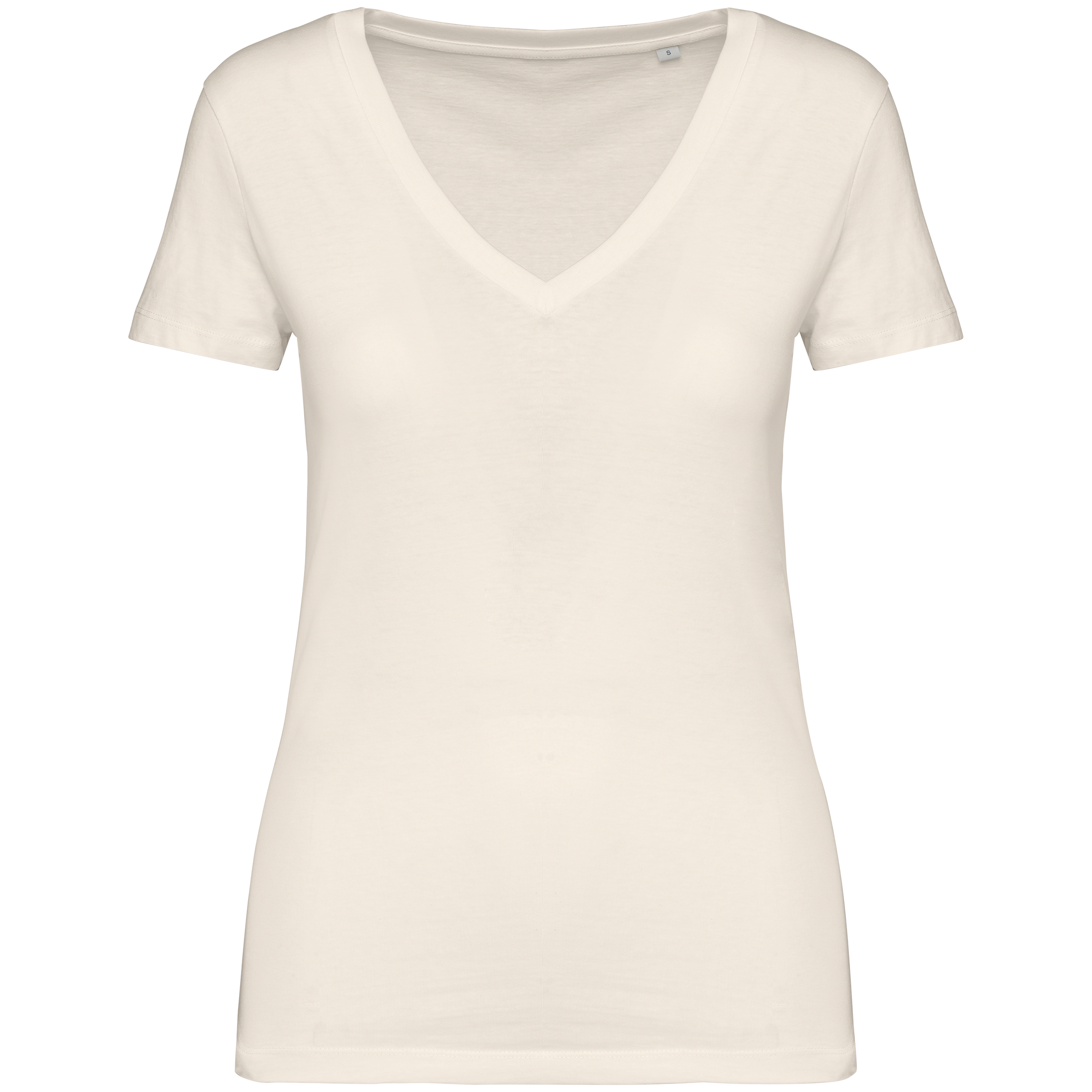 Damen Umweltfreundliches T-Shirt mit V-Ausschnitt