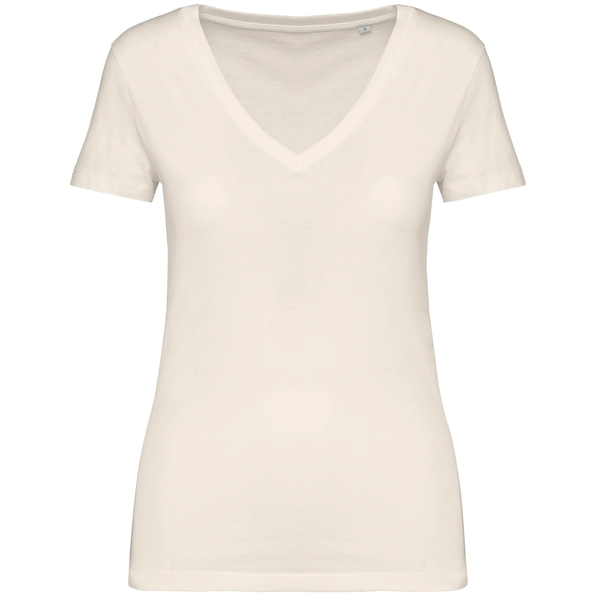 Damen Umweltfreundliches T-Shirt mit V-Ausschnitt
