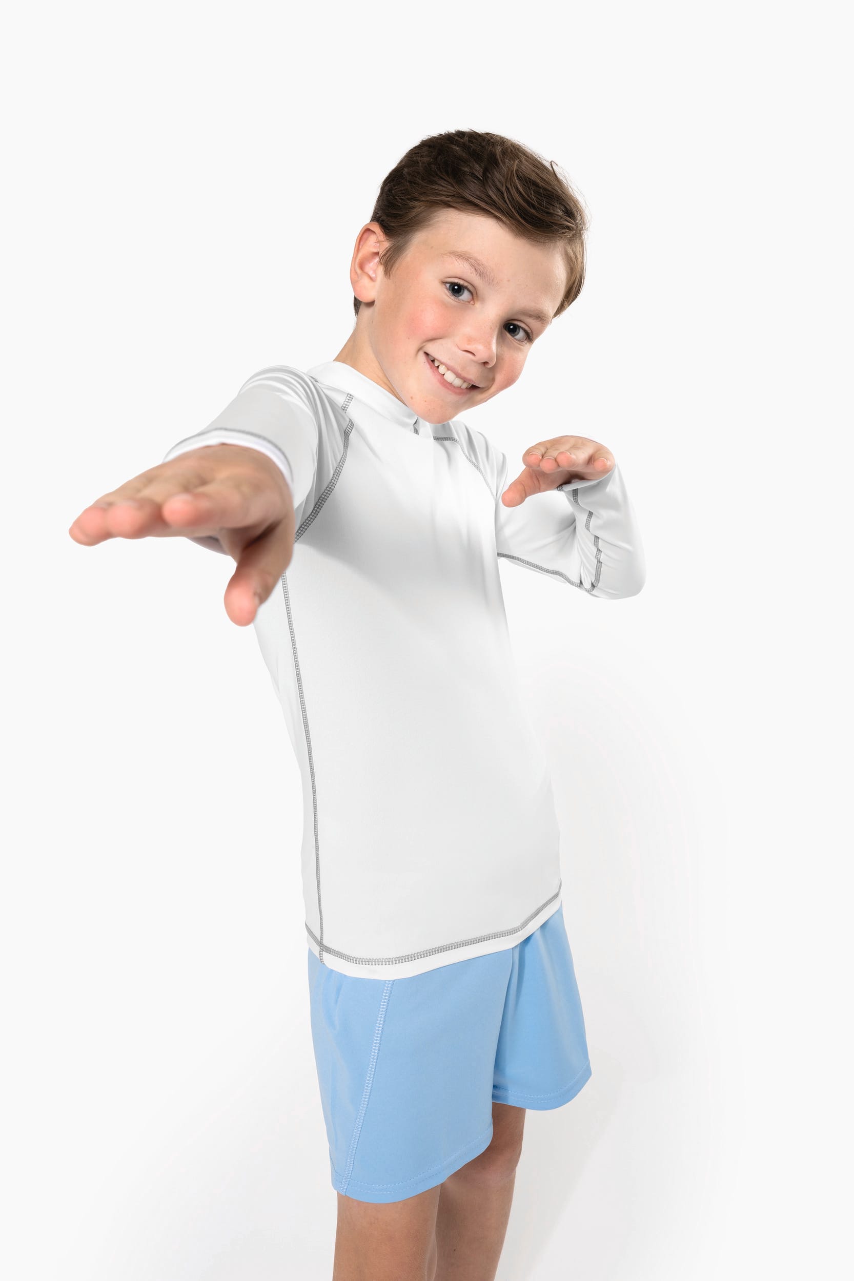 Kinder-Funktionsshirt mit langen Ärmeln und UV-Schutz