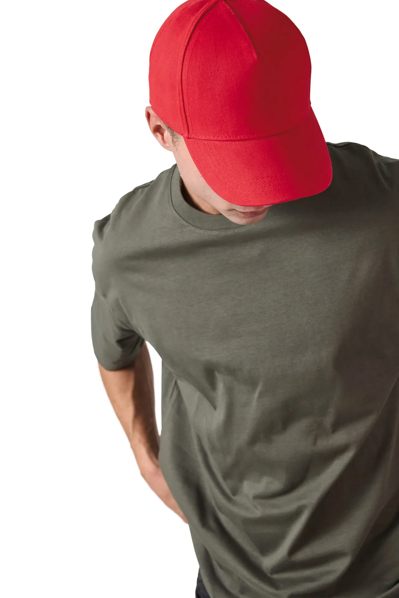 Sportkappe mit 5 Panels aus dicker Baumwolle