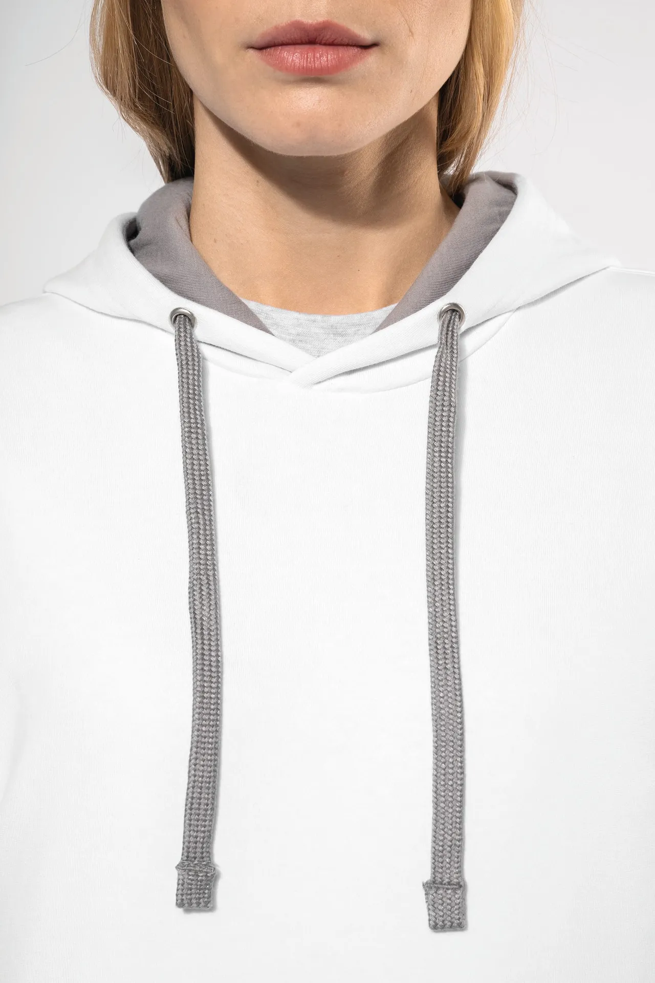 Damen-kapuzensweatshirt bicolor