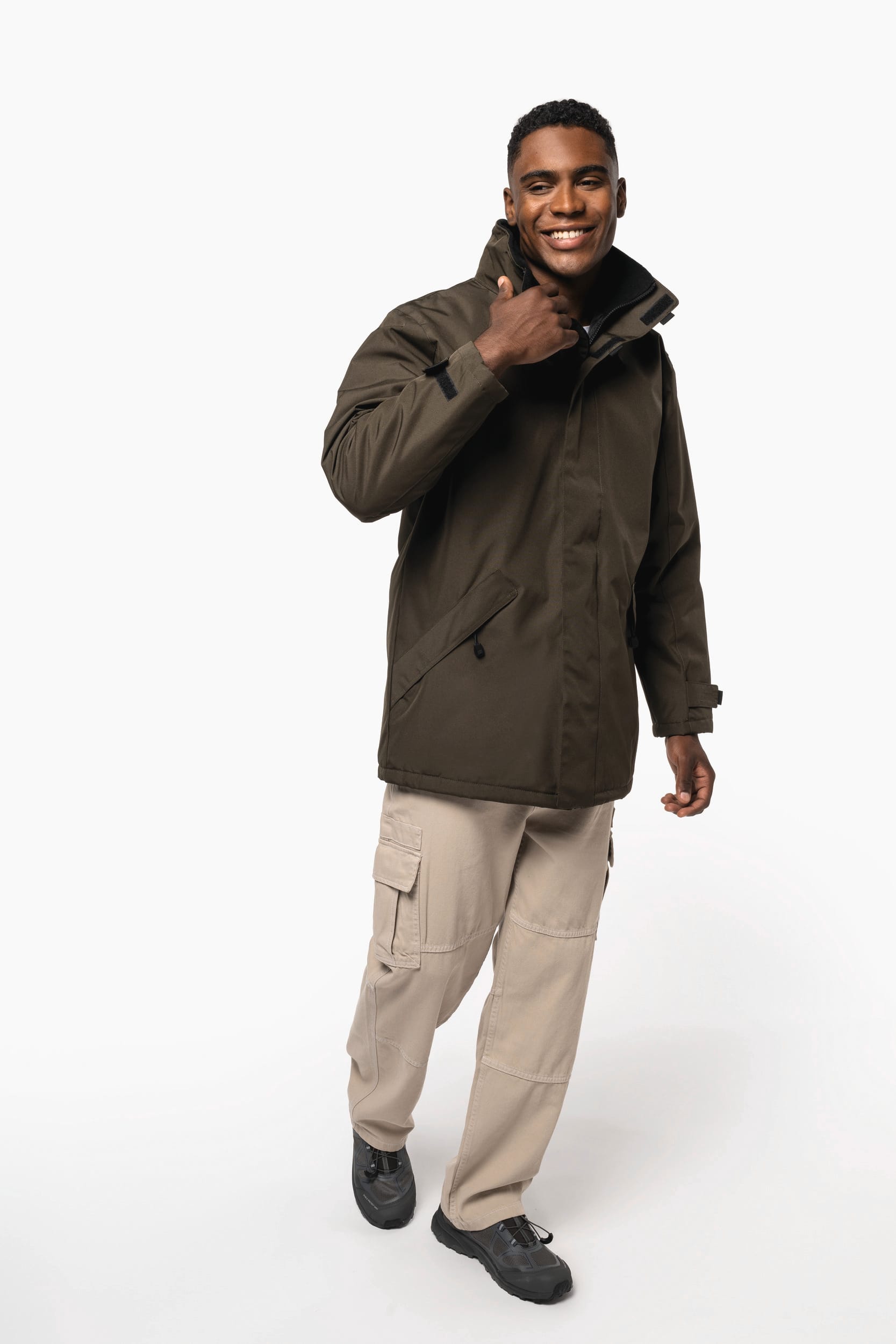 Parka > Parka, wattiert und mit Steppfutter