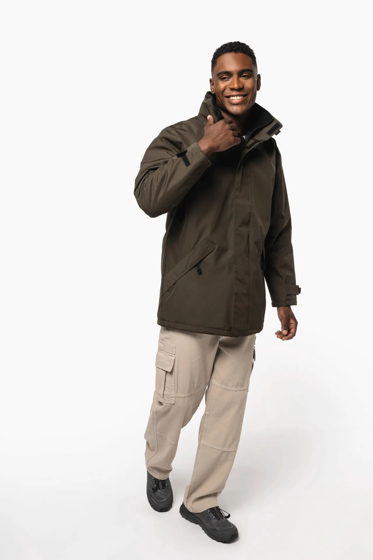 Parka > Parka, wattiert und mit Steppfutter