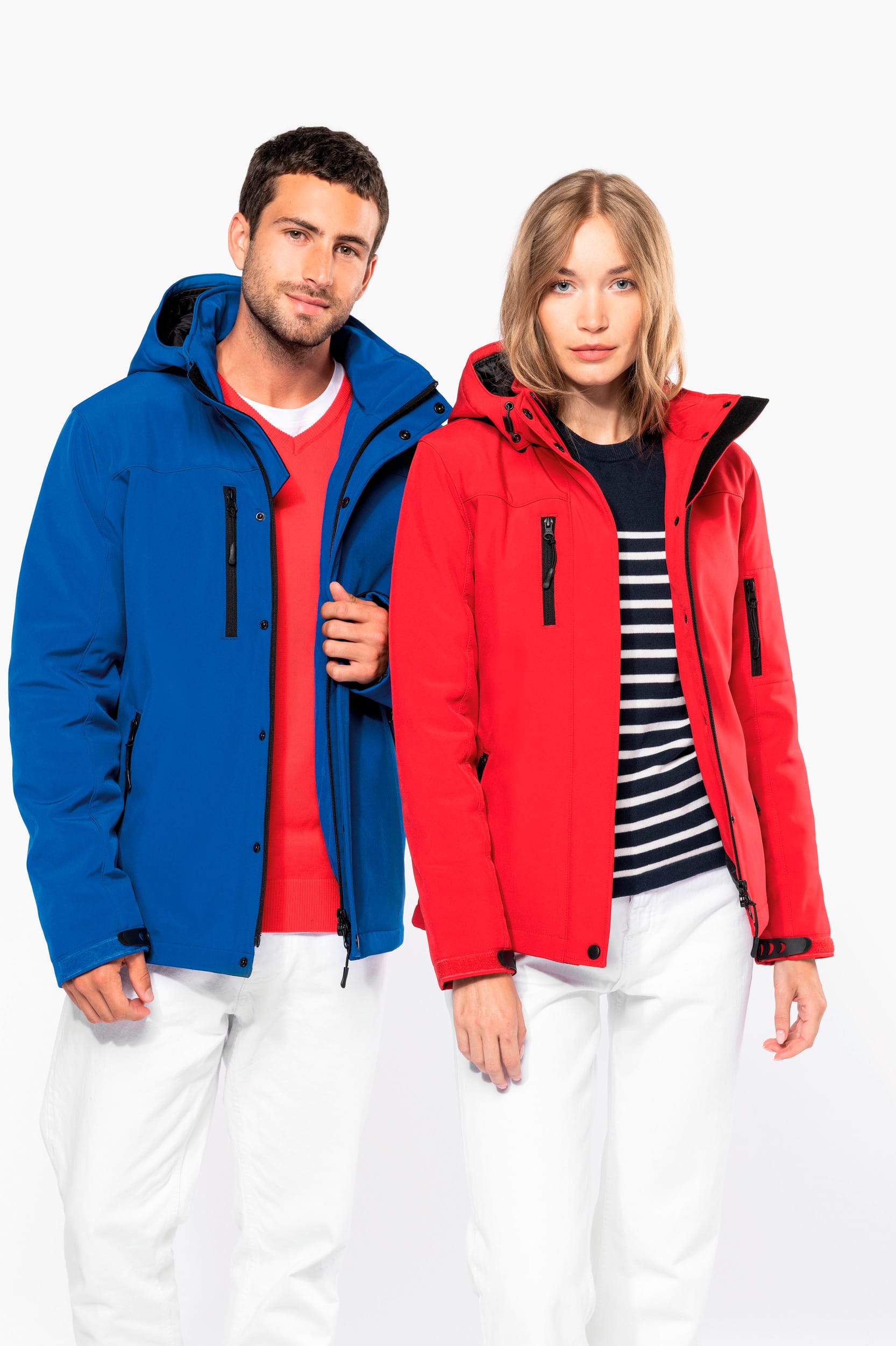 Damenparka Softshell wattiert mit Kapuze