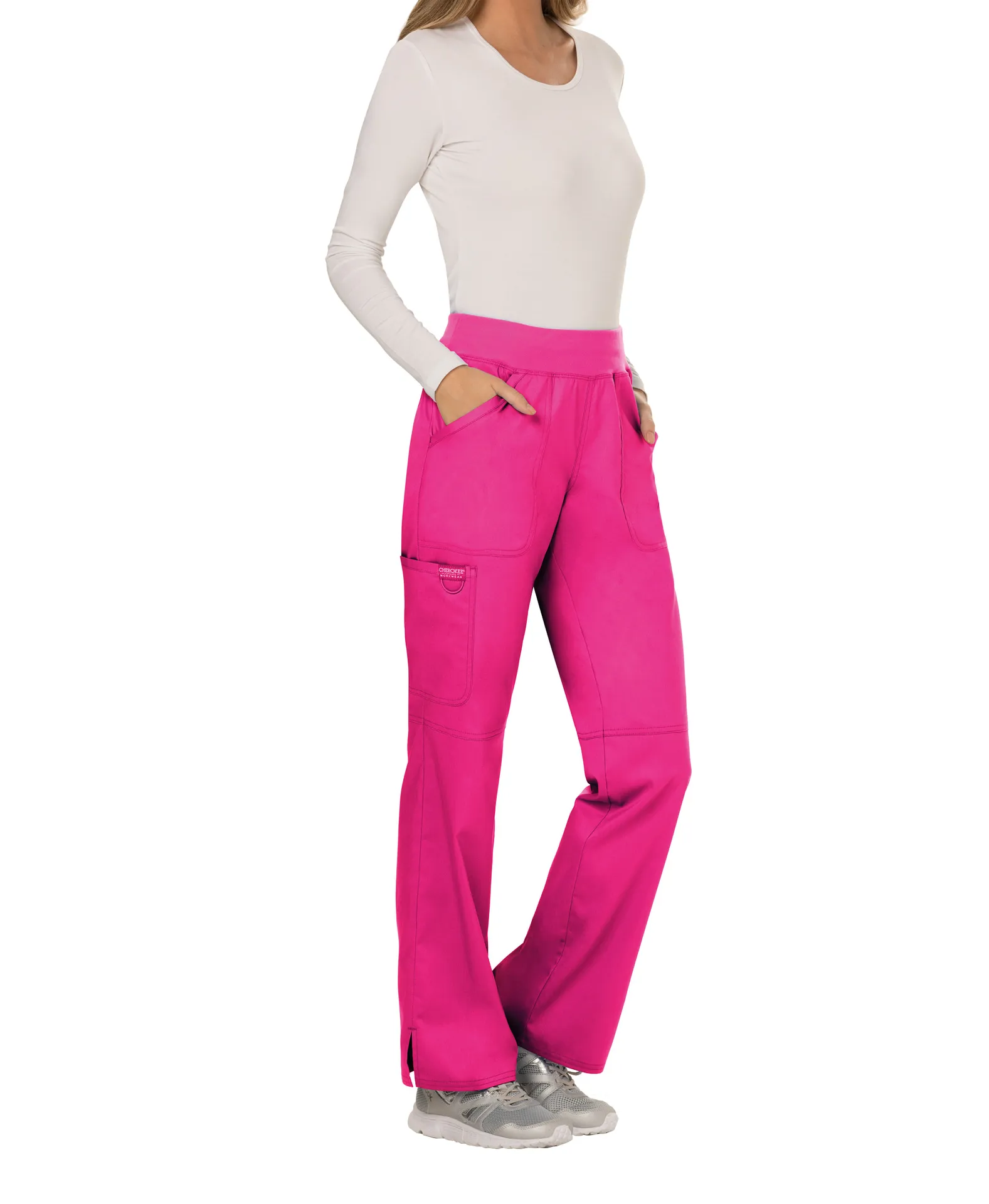 Damen-Cargohose mit mittlerer Leibhöhe zum Überziehen