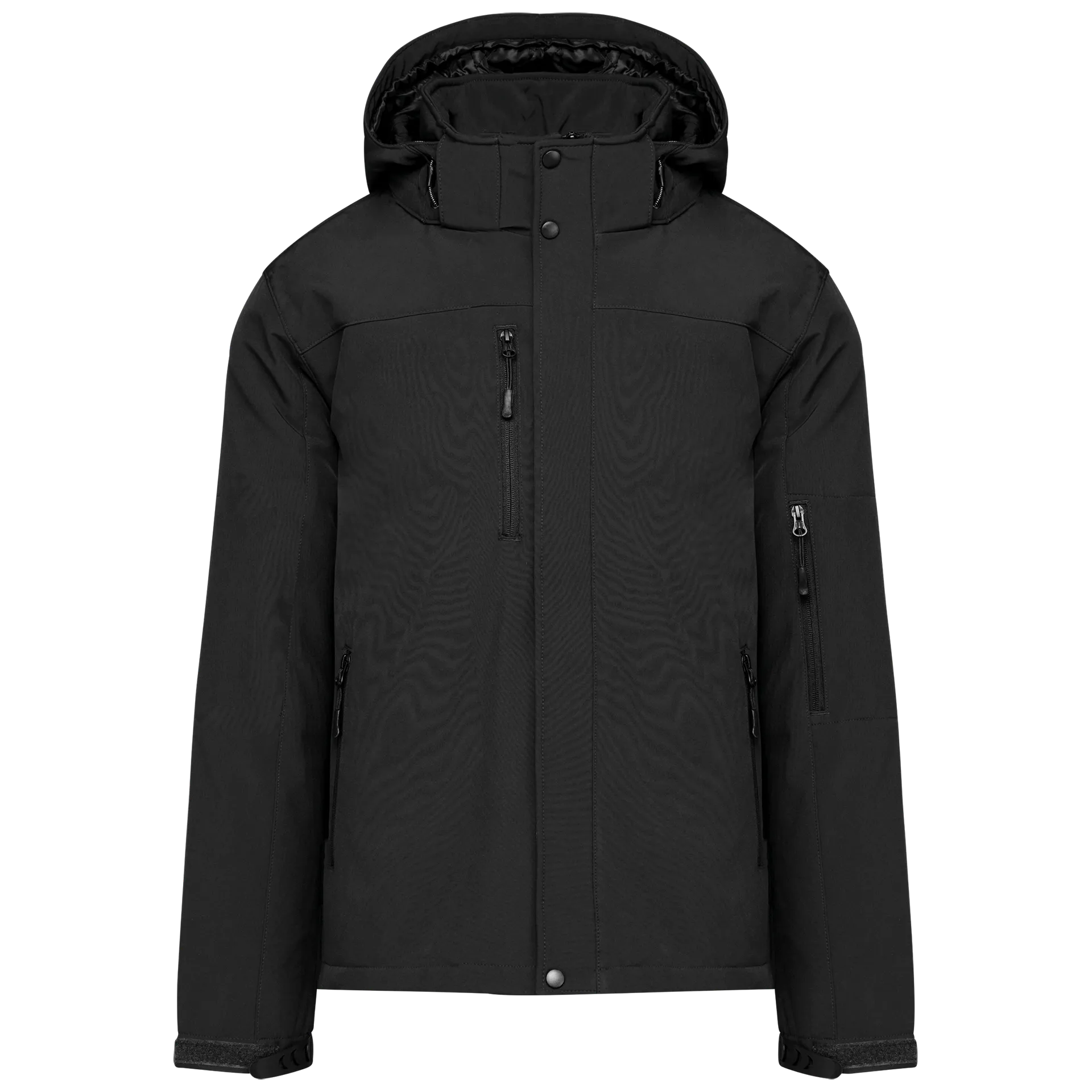 Herrenparka Softshell wattiert mit Kapuze