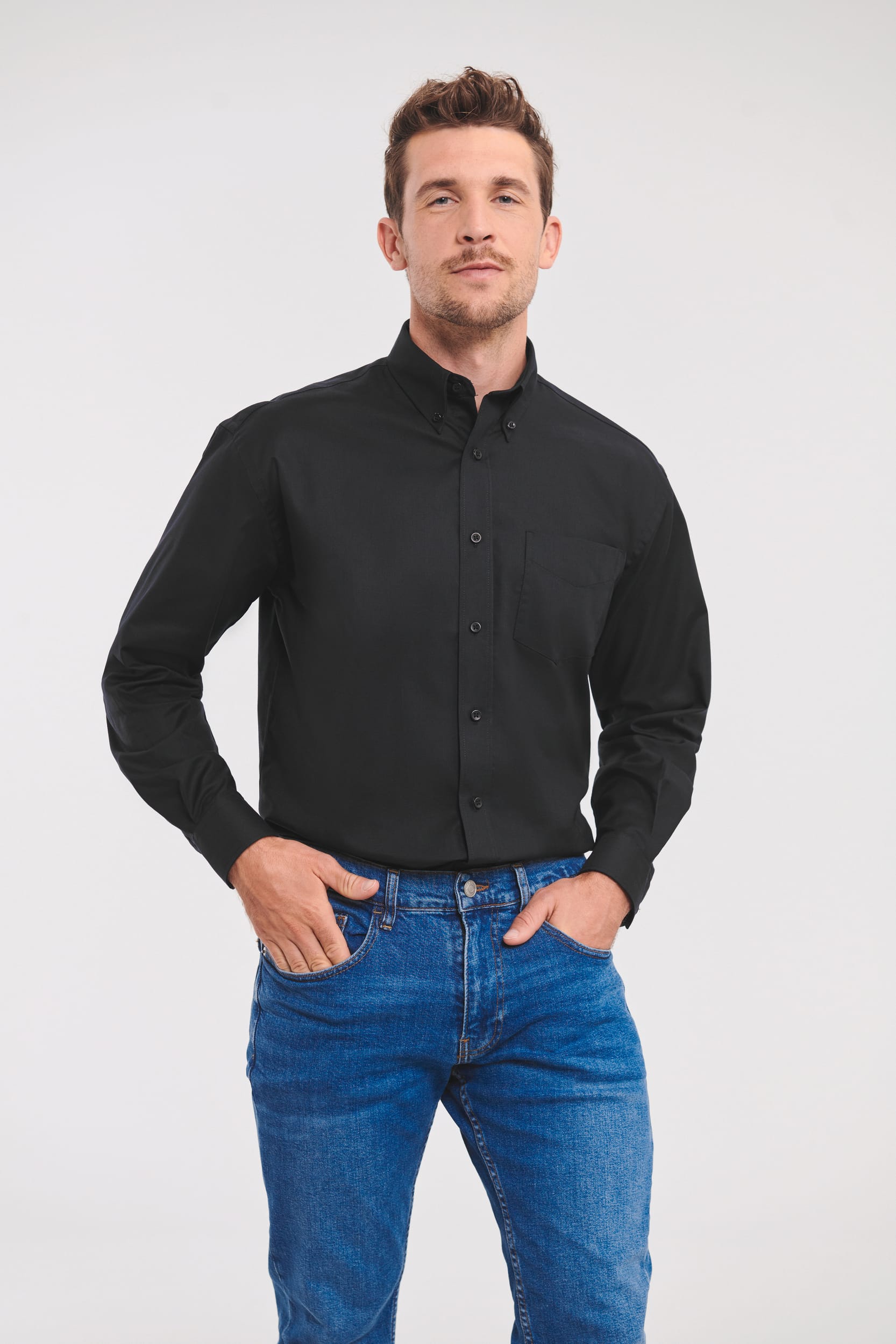 Men's Long Sleeve Easy Care Oxford Shirt