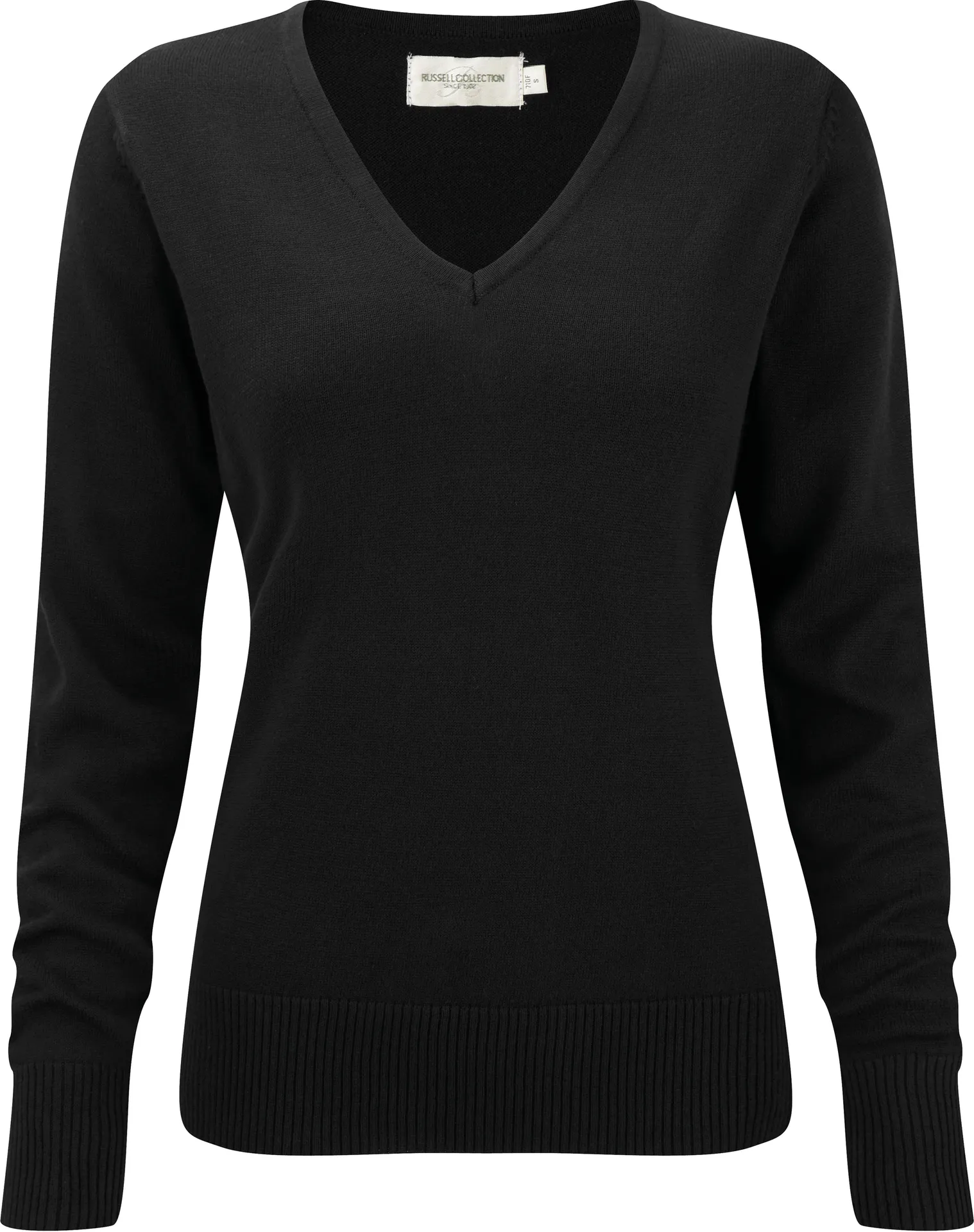 Ladies' V-neck Knitted Pullover