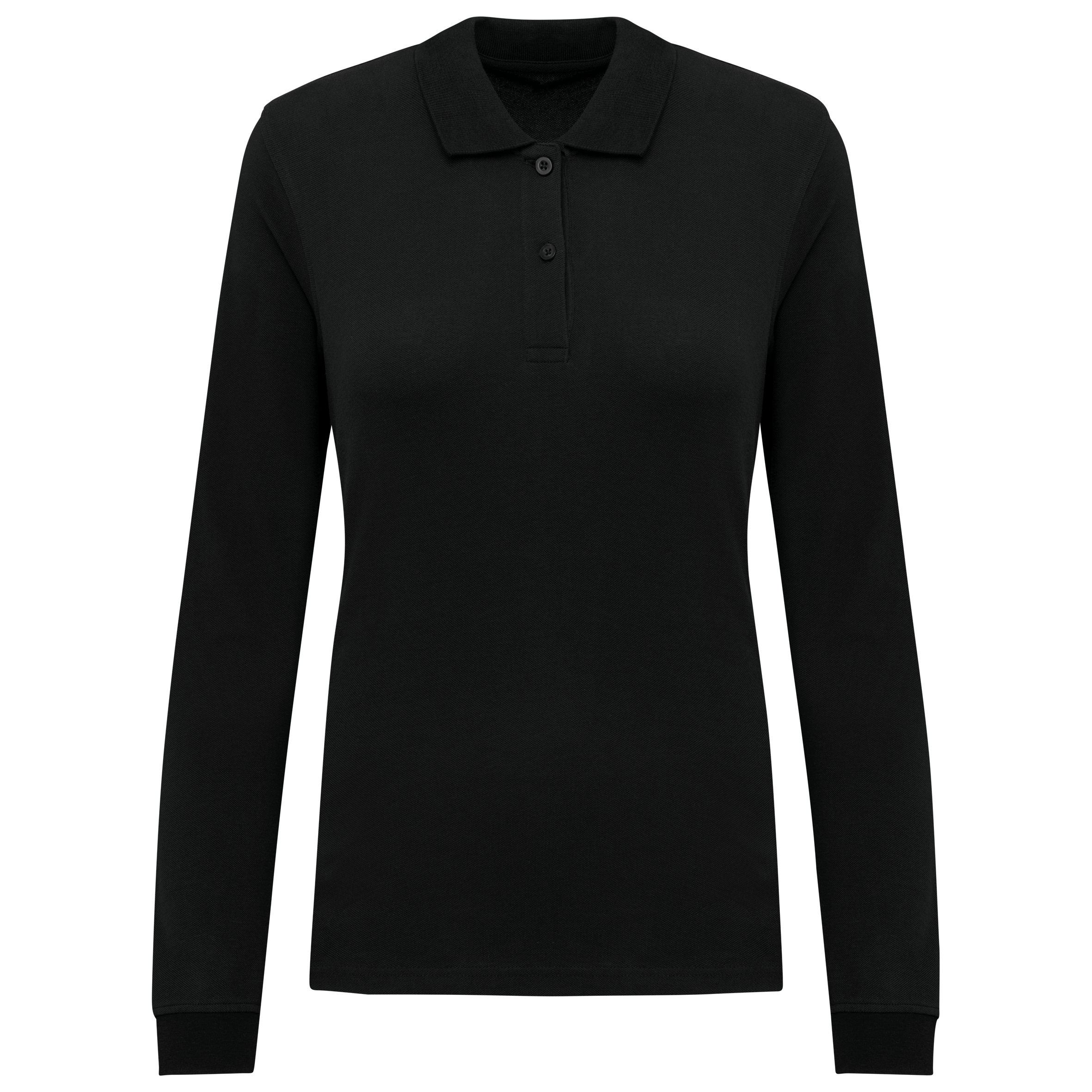 Damen Piqué-Polohemd lange Ärmel Bio180