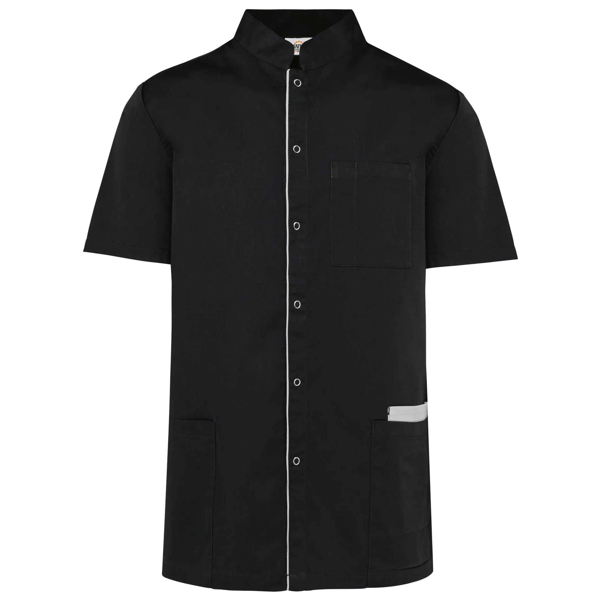 Herrenkittel aus Baumwollpolyester mit Druckknöpfen