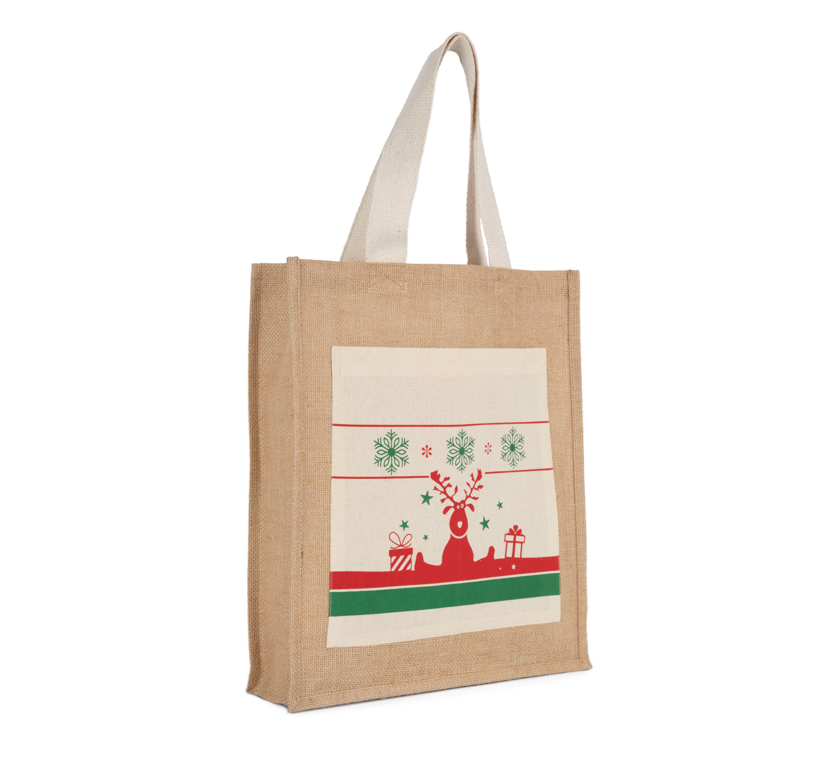 Einkaufstasche mit Weihnachtsmotiven