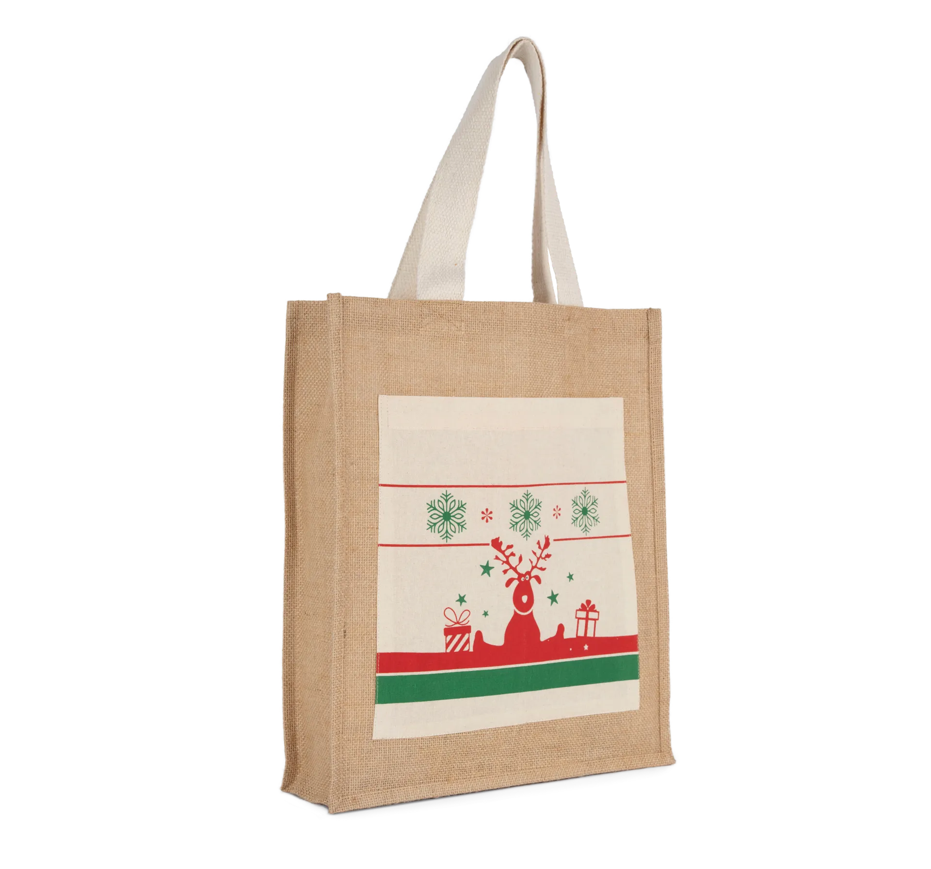 Einkaufstasche mit Weihnachtsmotiven