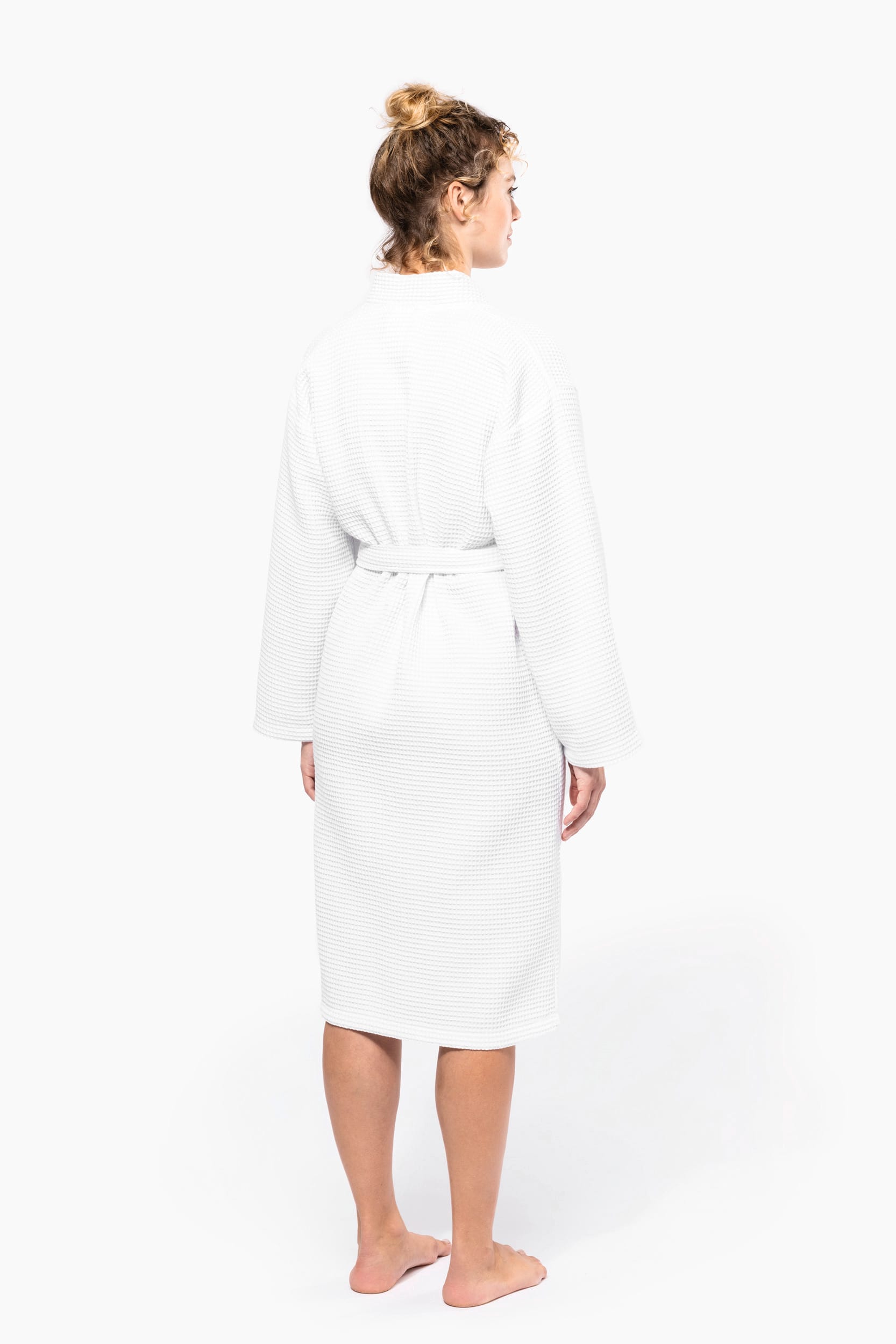 Walkfrottier-Bademantel Waffelpiqué