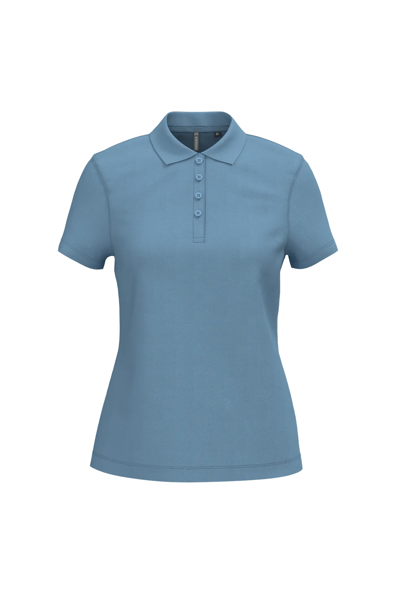 Dammen Kurzam Poloshirt aus Baumwollpiqué