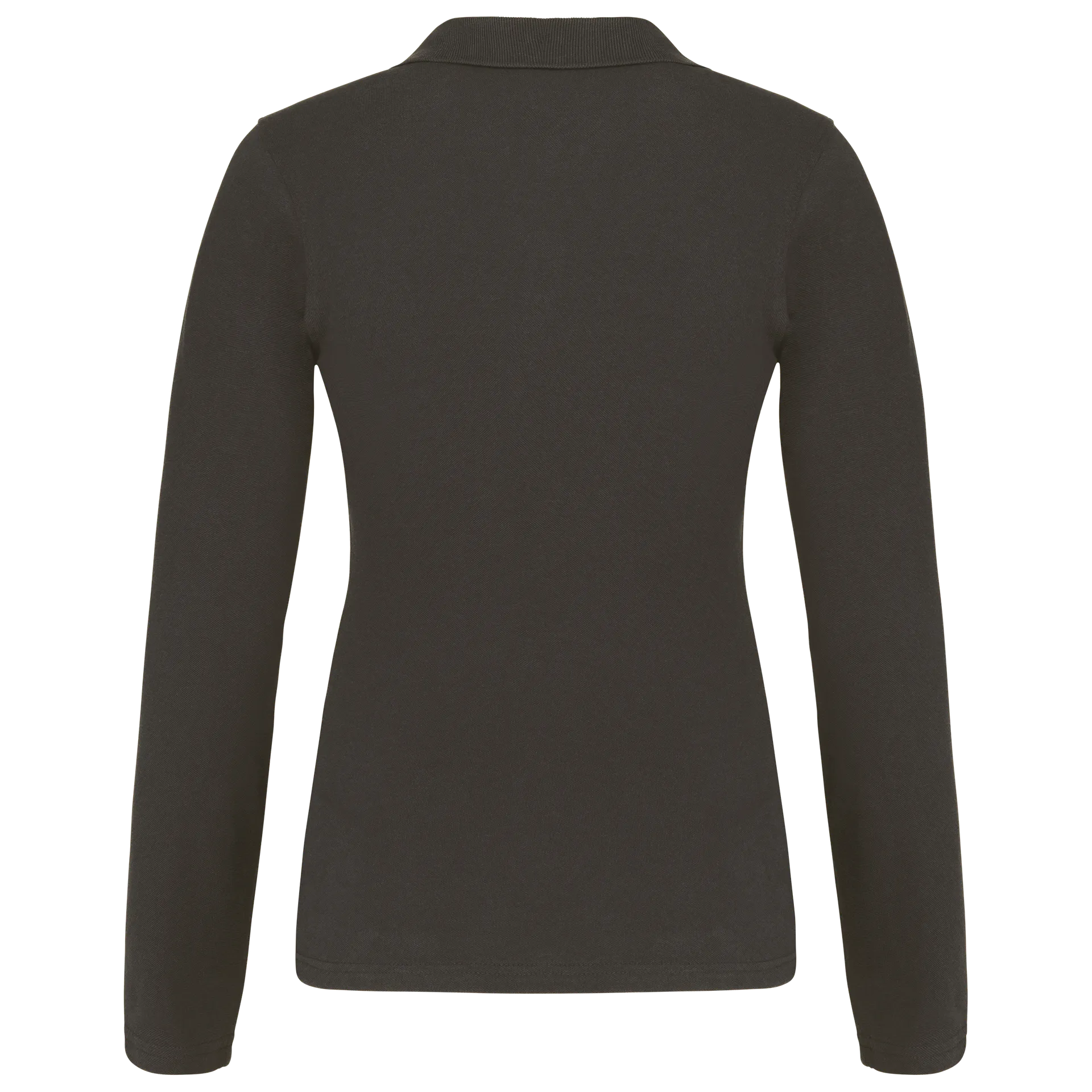 Damen Langarm-Polohemd. Baumwollpiqué