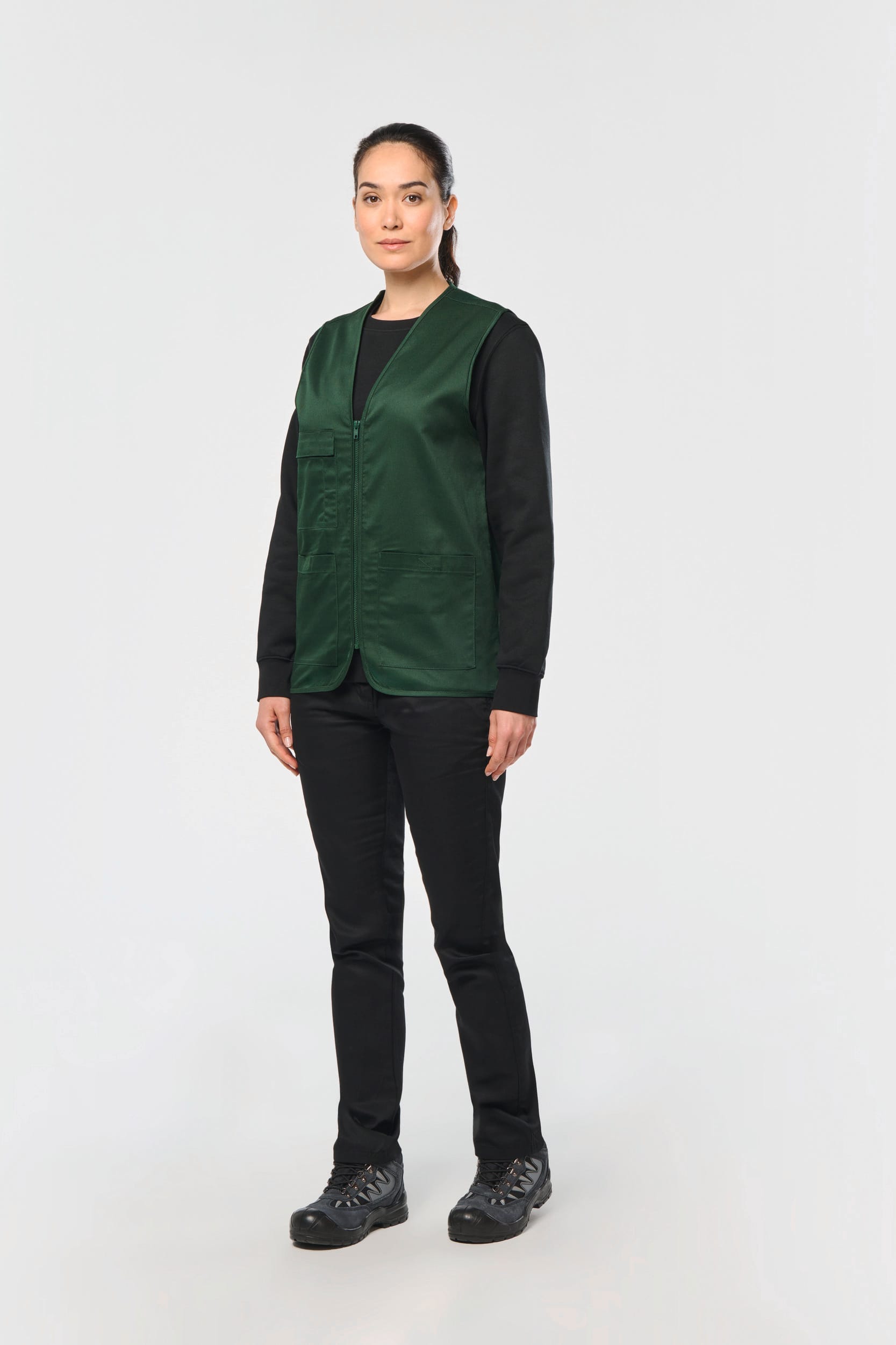 Unisex-Weste aus  Baumwollpolyester mit mehreren Taschen