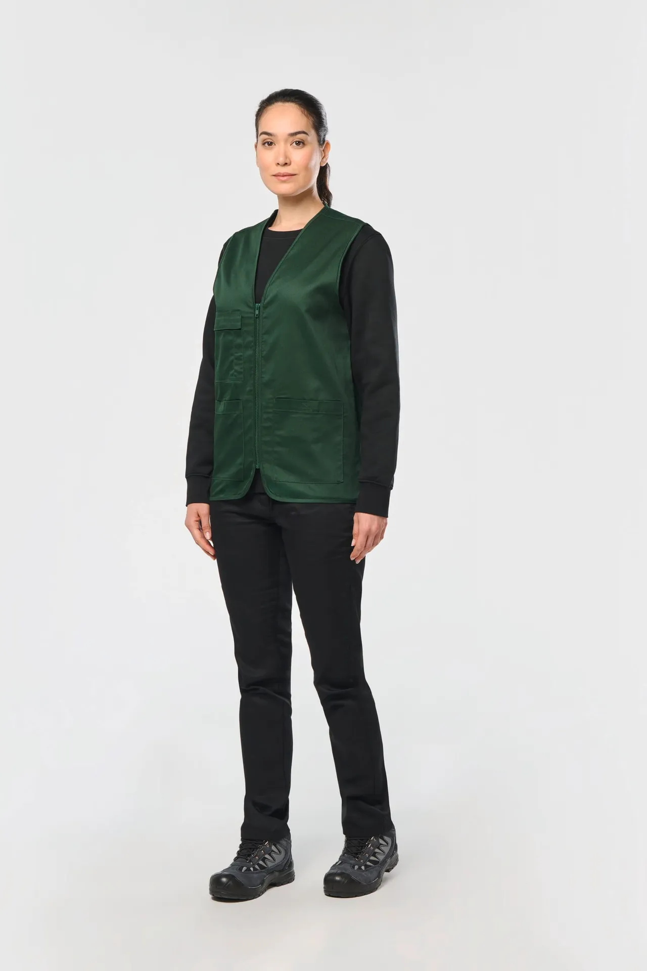 Unisex-Weste aus  Baumwollpolyester mit mehreren Taschen