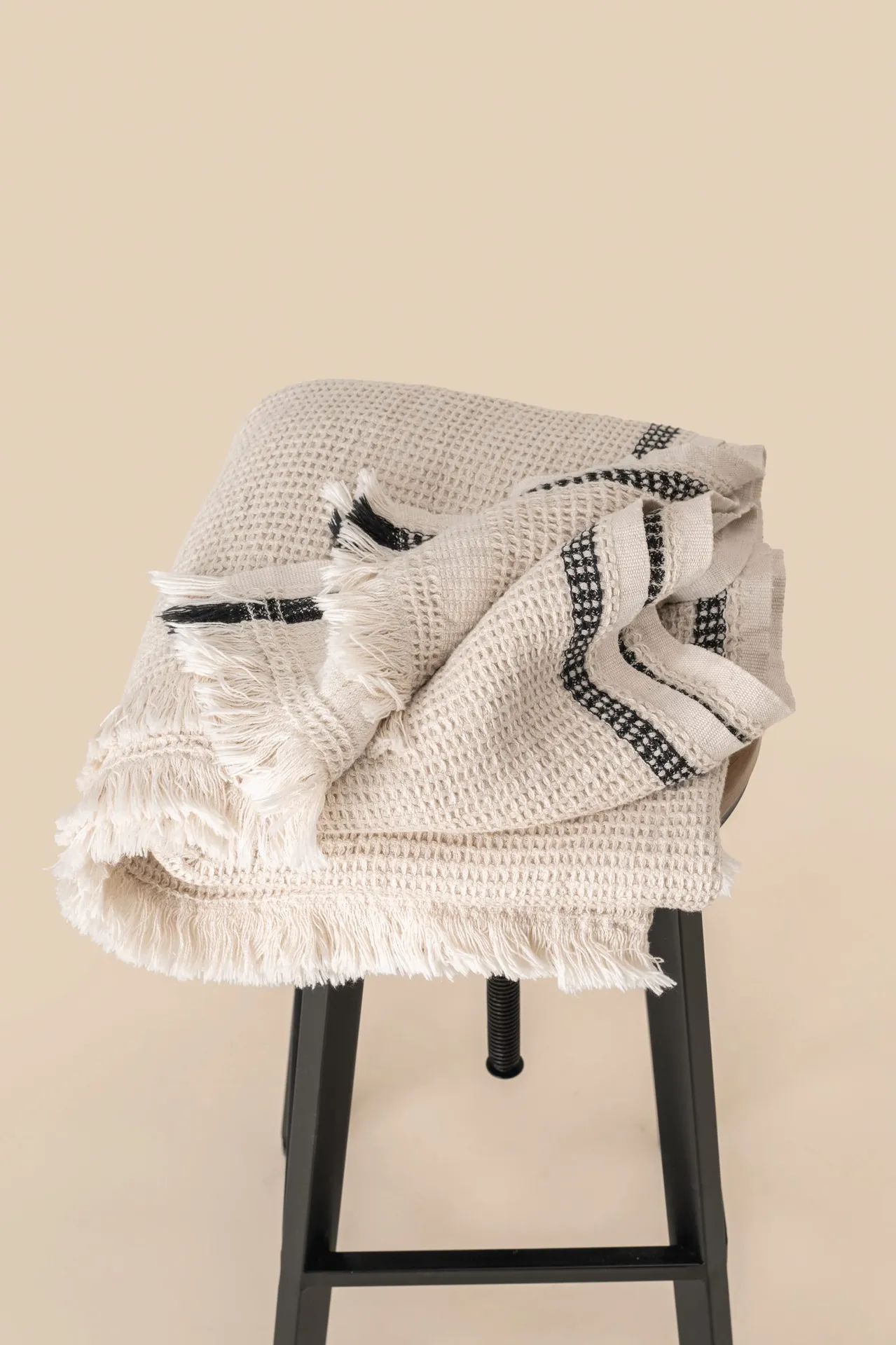 Plaid mit Wabenmuster