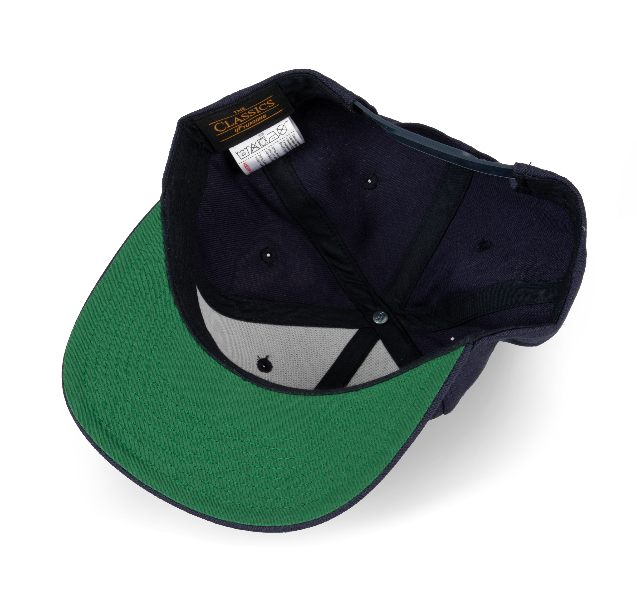 6-Panel-Kappe, flacher Schirm