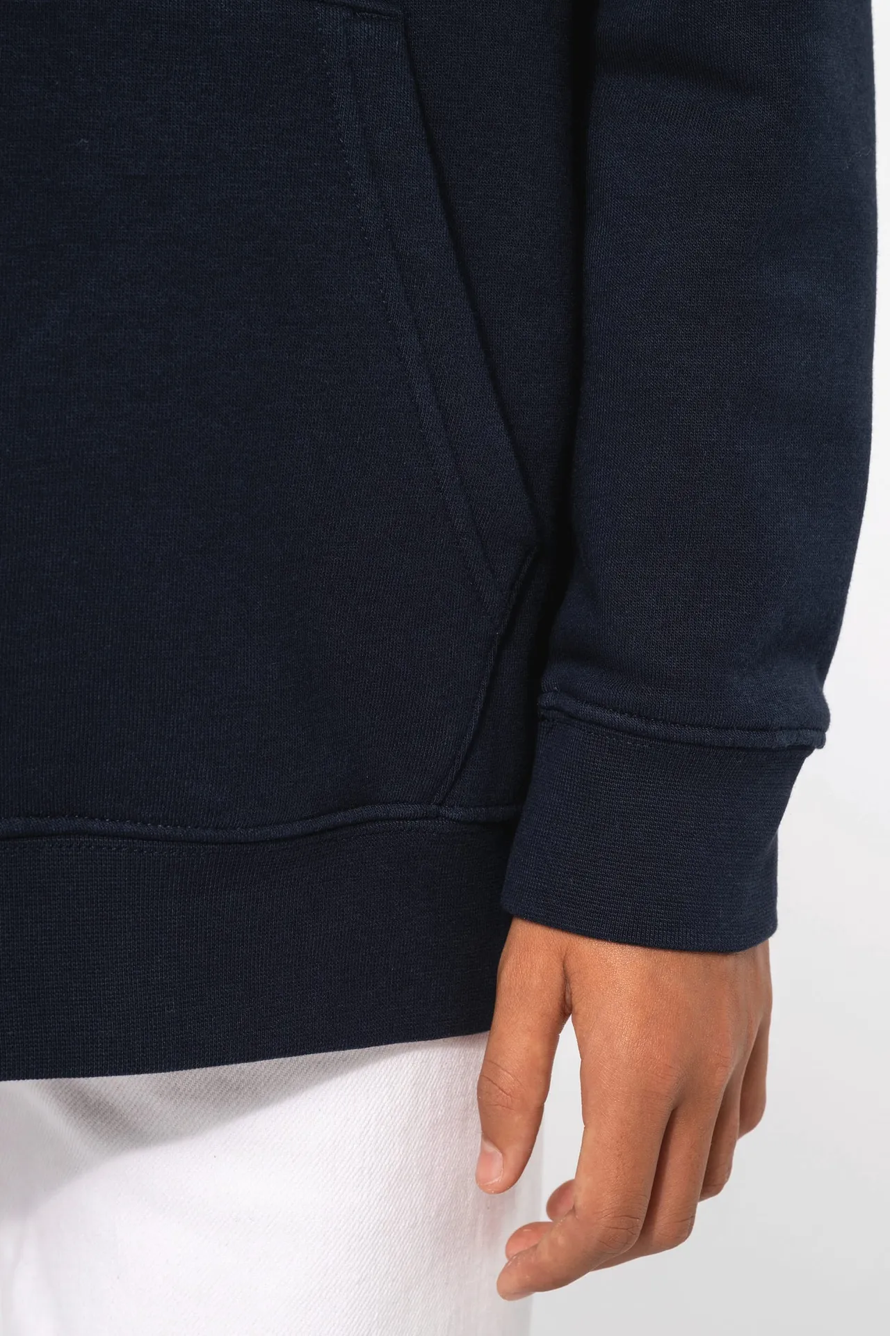 Kapuzensweatshirt mit kontrastfarbener Kapuze und Motiven für Kinder