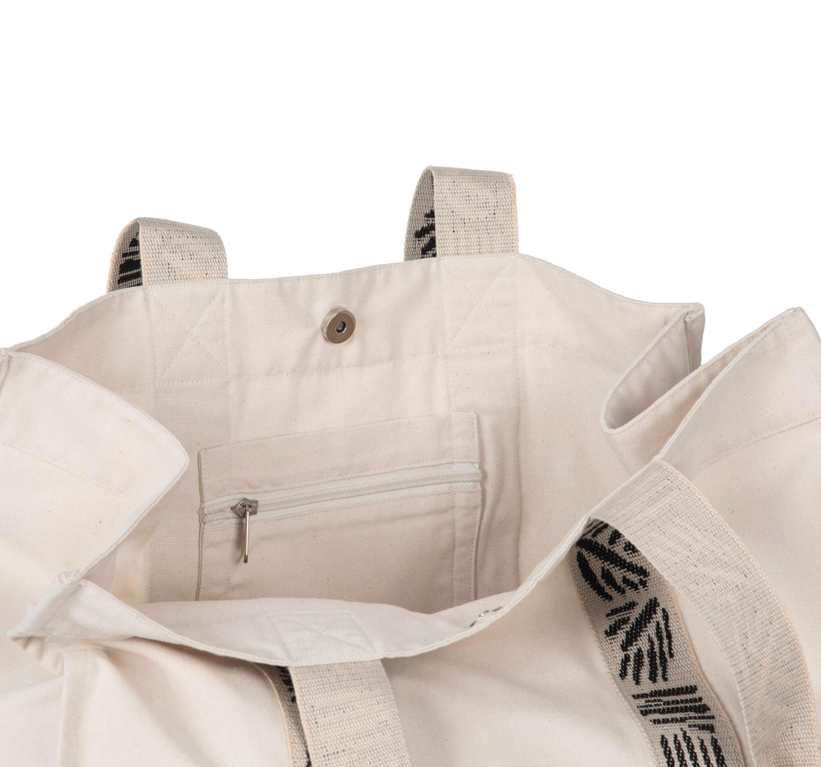 Große recycelte Shoppingtasche mit Falte Große recycelte Shoppingtasche mit Falte