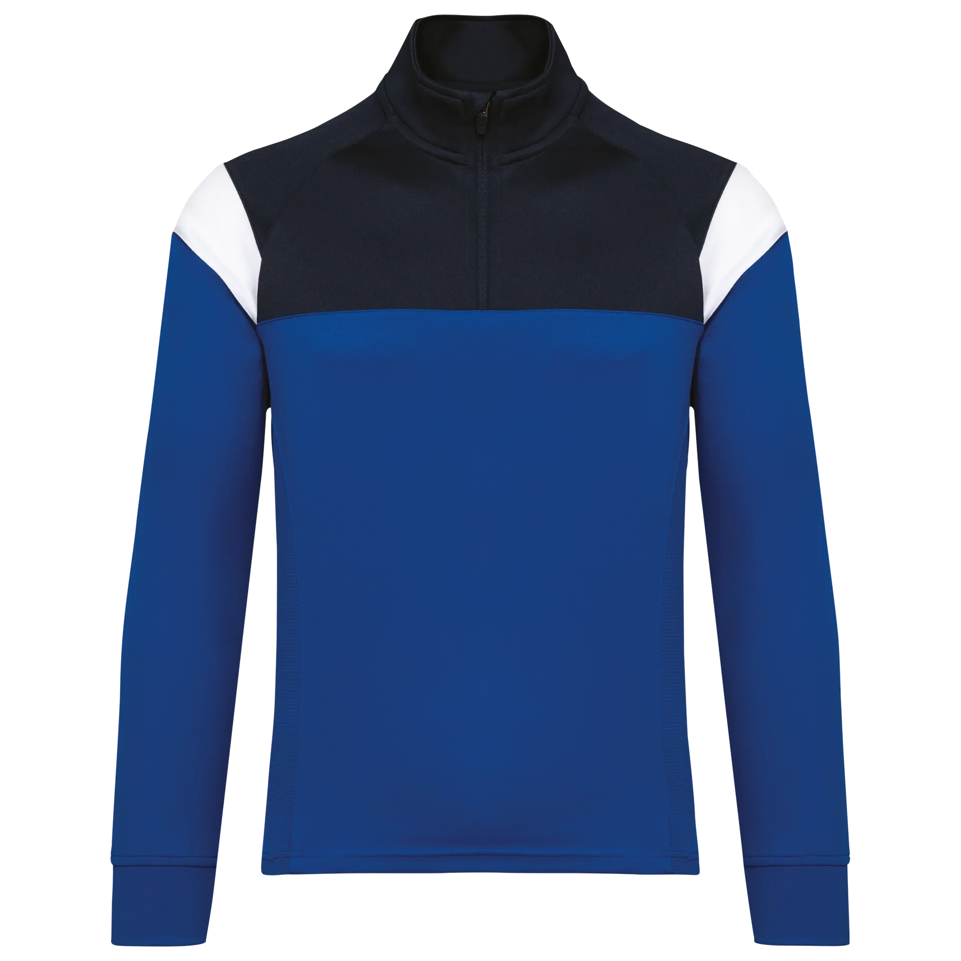 Kinder Trainings-Sweatshirt mit 1/4 Reißverschluss