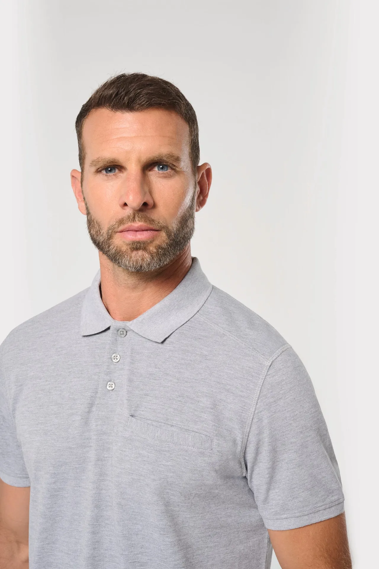 Bio-Baumwolle Unisex-Poloshirt mit Brusttasche