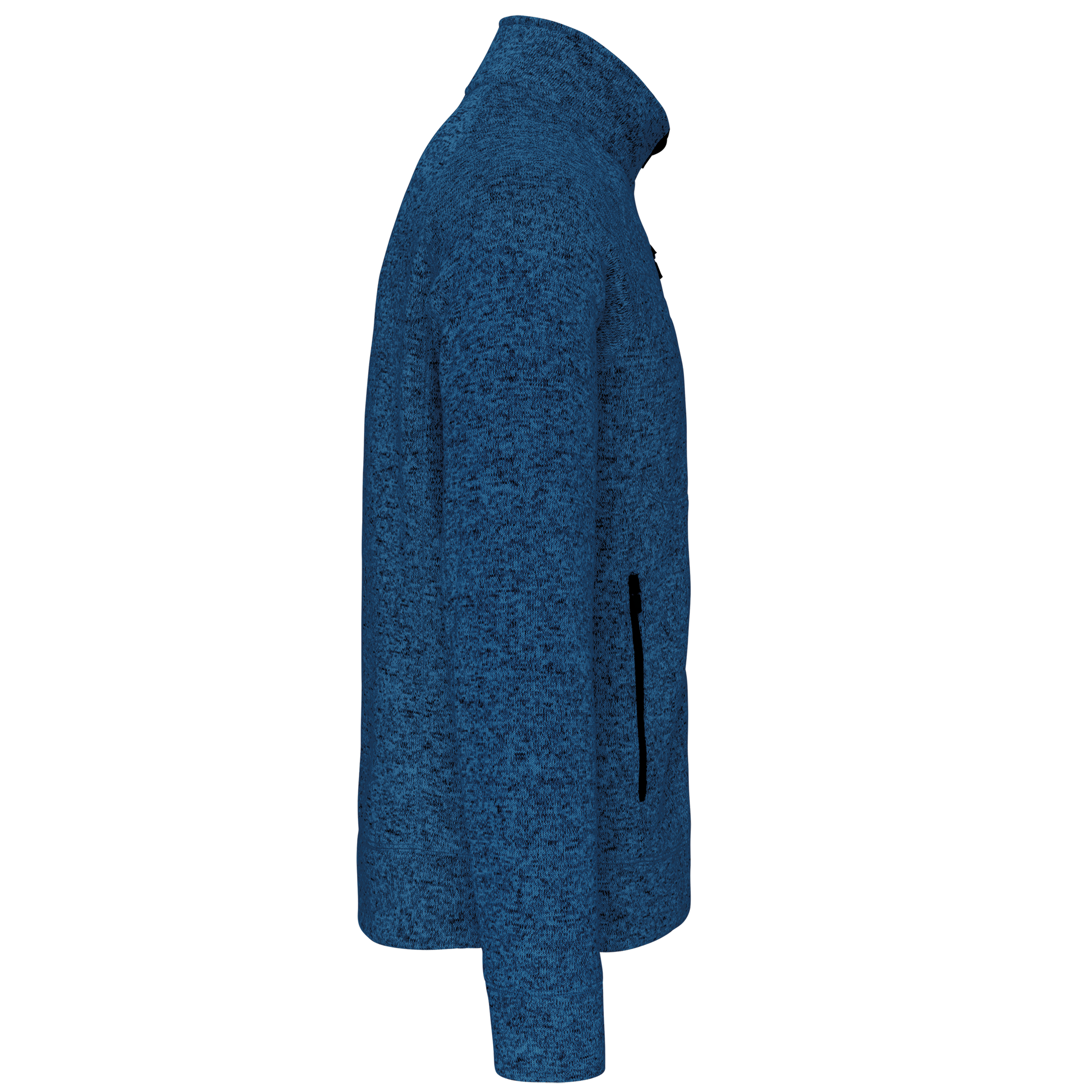 Herren-Weste mit Reißverschluss, aus Chiné